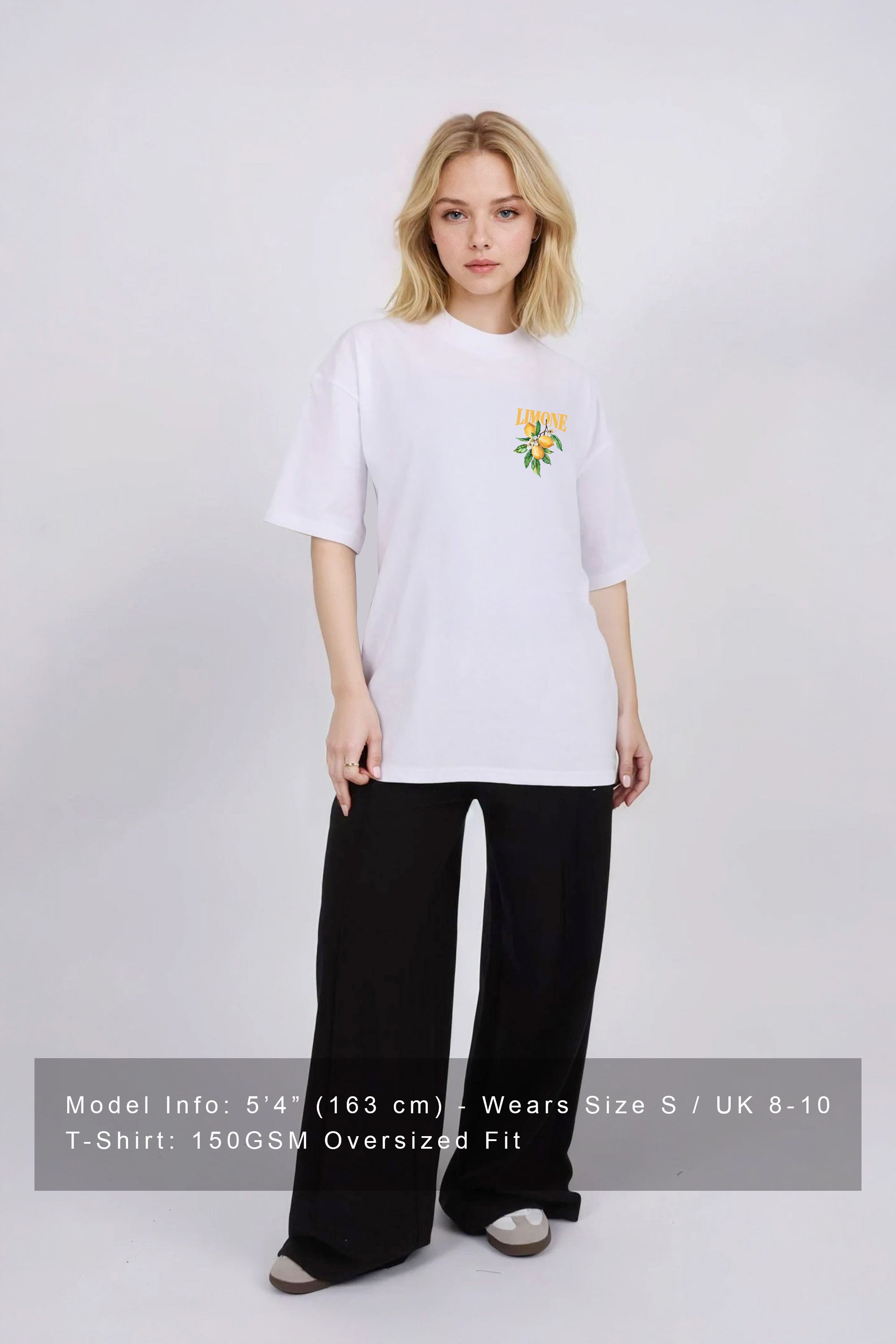 Oversized T-Shirt In Limone Rise Print (Custom Pack)
