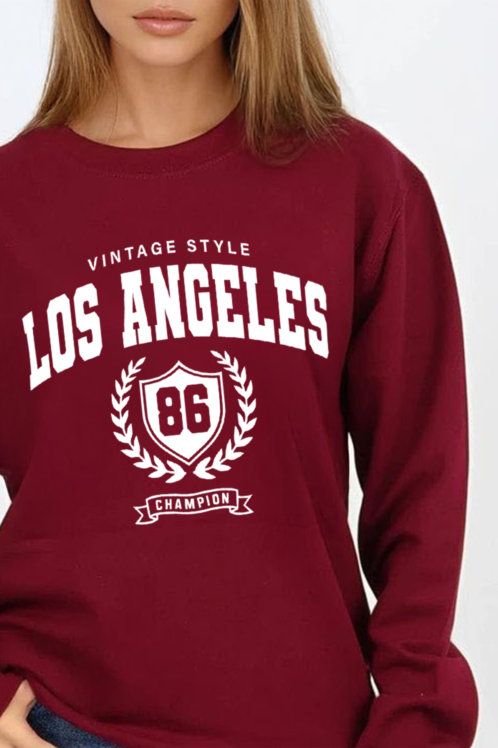 Vintage Style Los Angeles Printed Sweatshirt