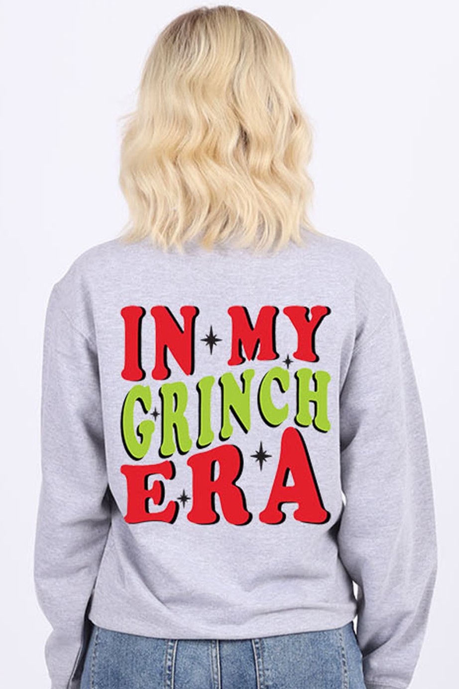 In My Grinch Era Printed Christmas Jumper (Pack of 4)