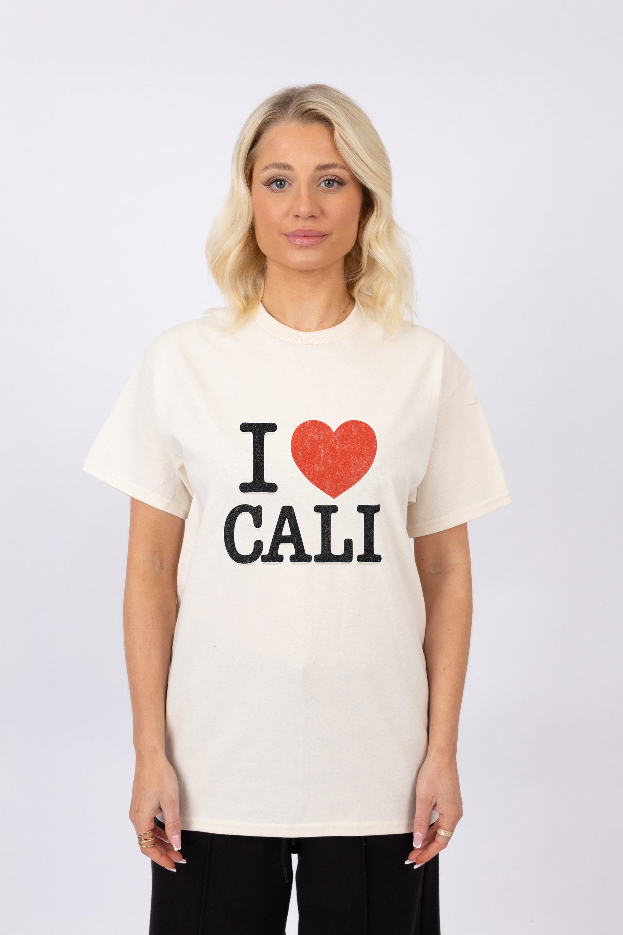Regular Fit T-shirt in I love Cali Print