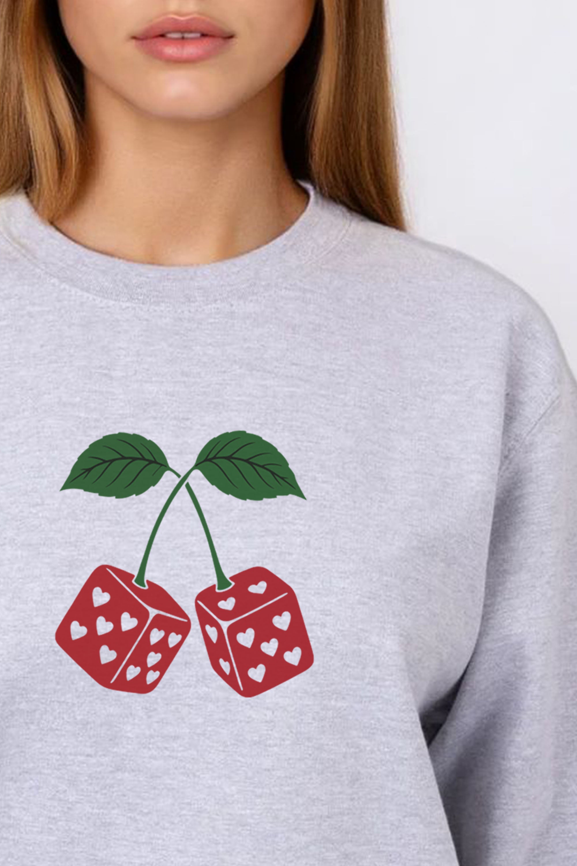 Cherry Dice Printed Sweatshirt