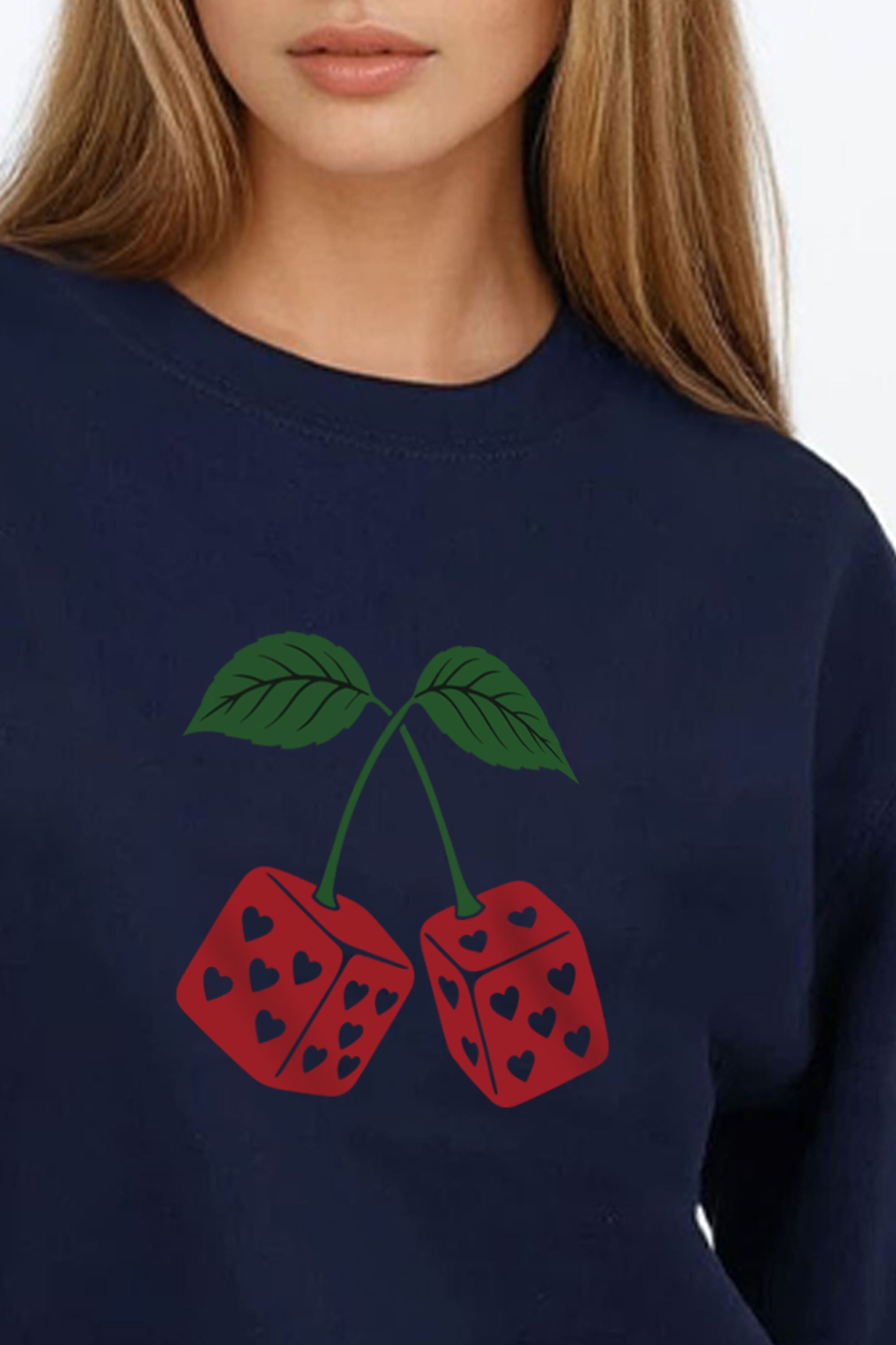 Cherry Dice Printed Sweatshirt