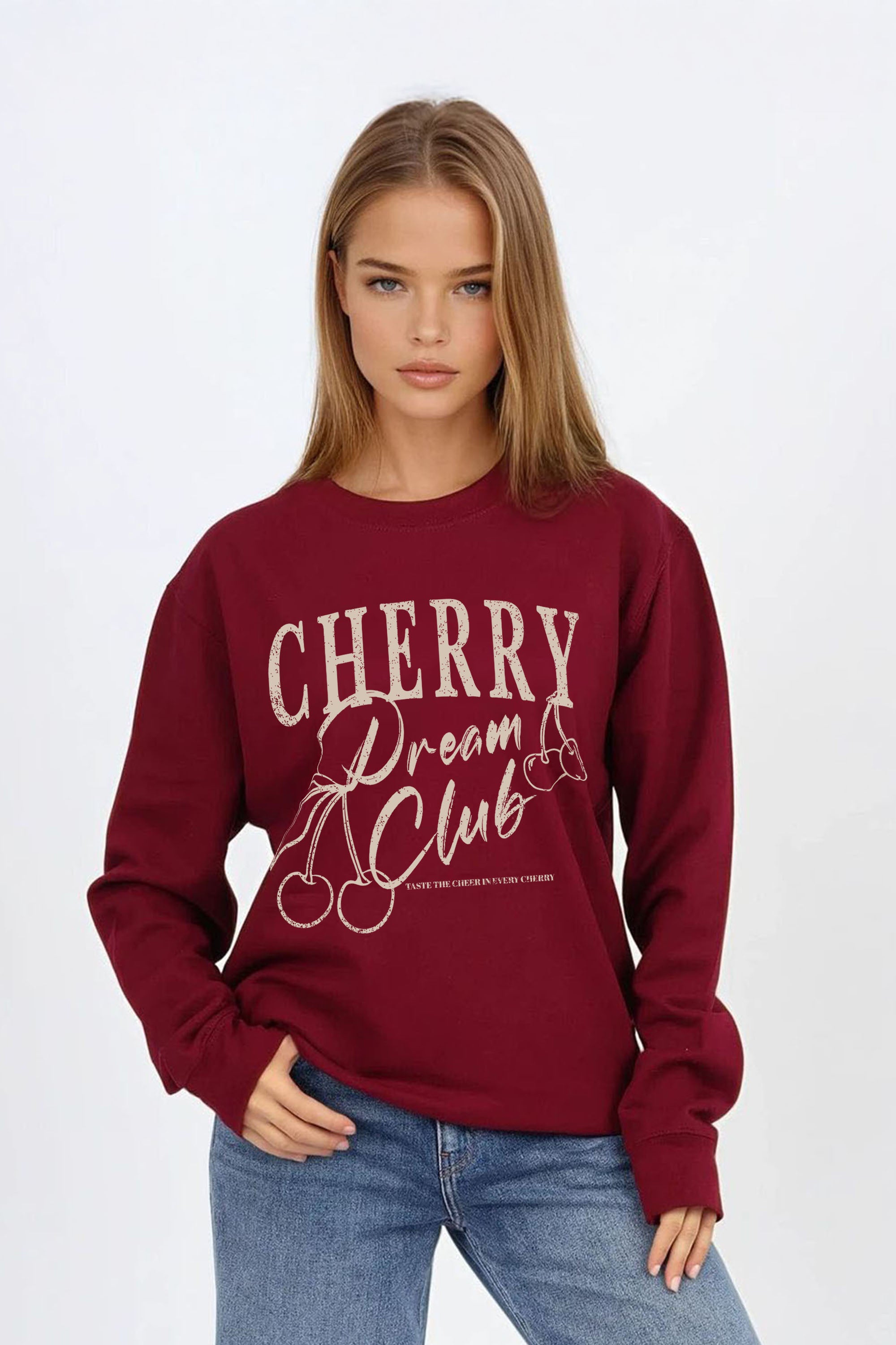 Cherry Dream Club Printed Sweatshirt