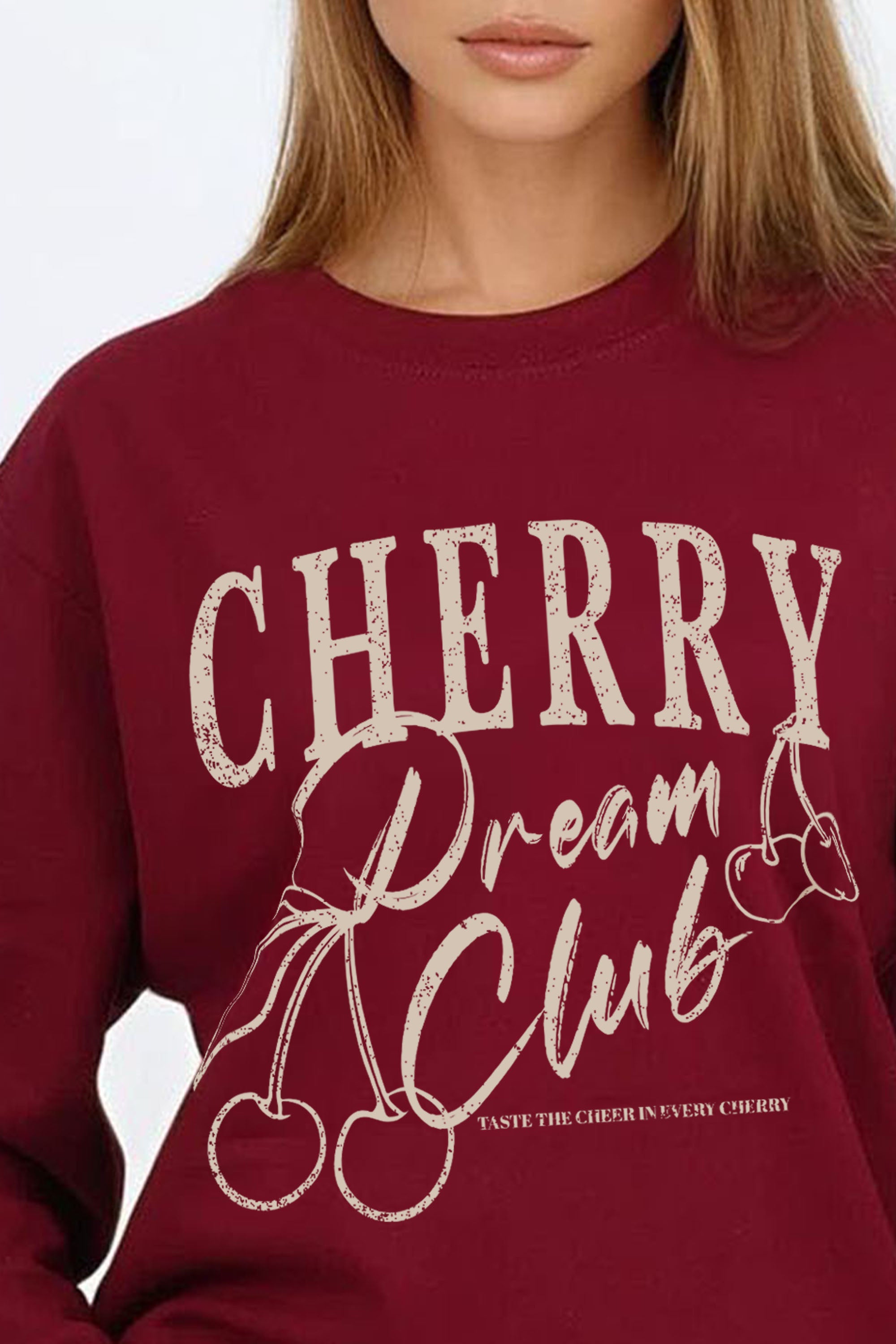 Cherry Dream Club Printed Sweatshirt