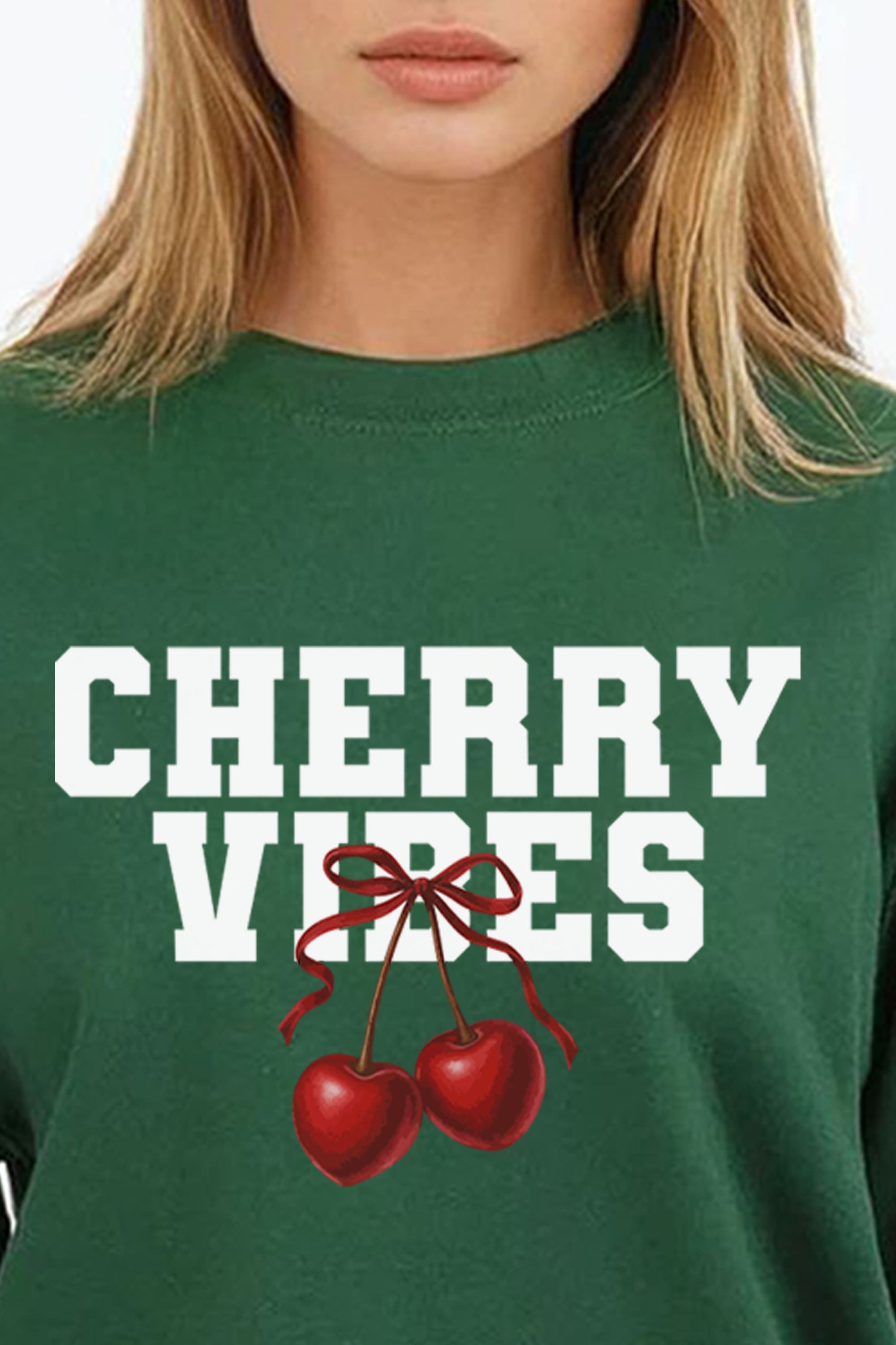 Cherry Vibes Printed Sweatshirt