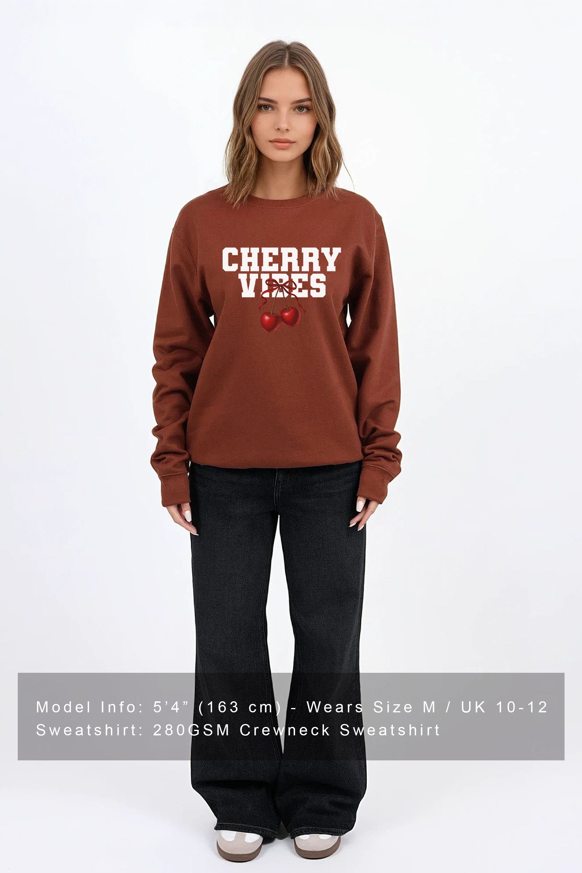 Cherry Vibes Printed Sweatshirt