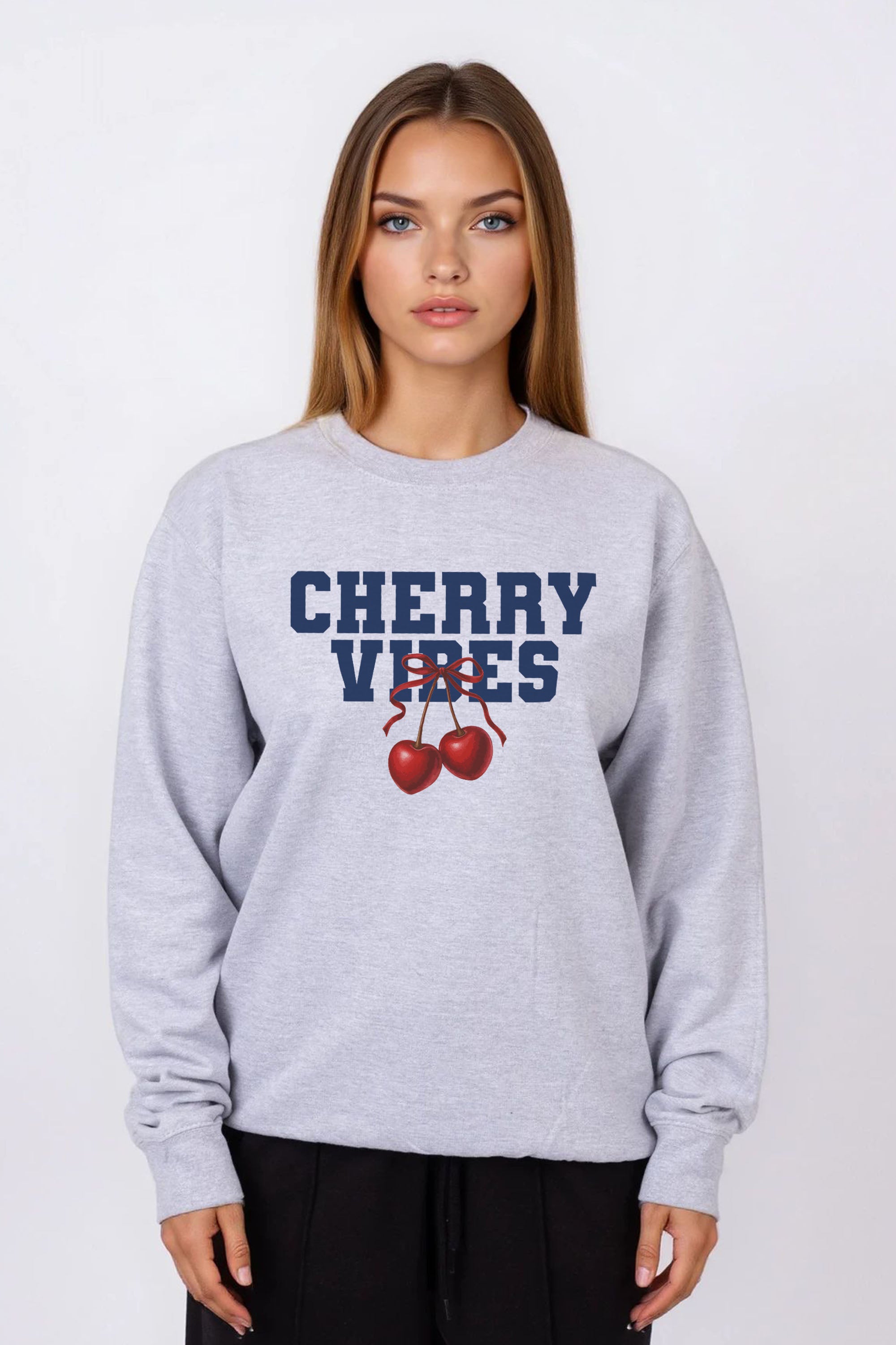 Cherry Vibes Printed Sweatshirt