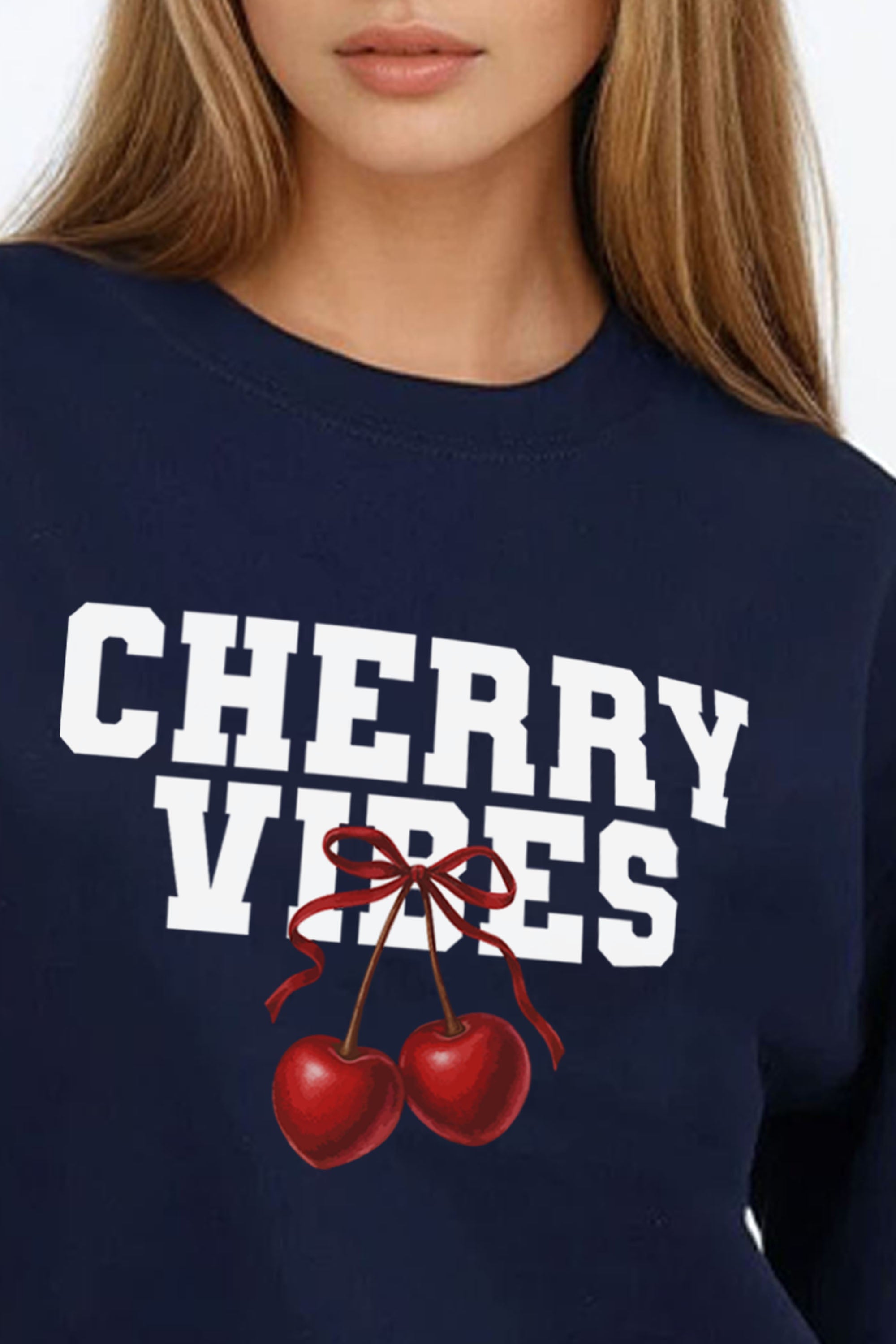 Cherry Vibes Printed Sweatshirt