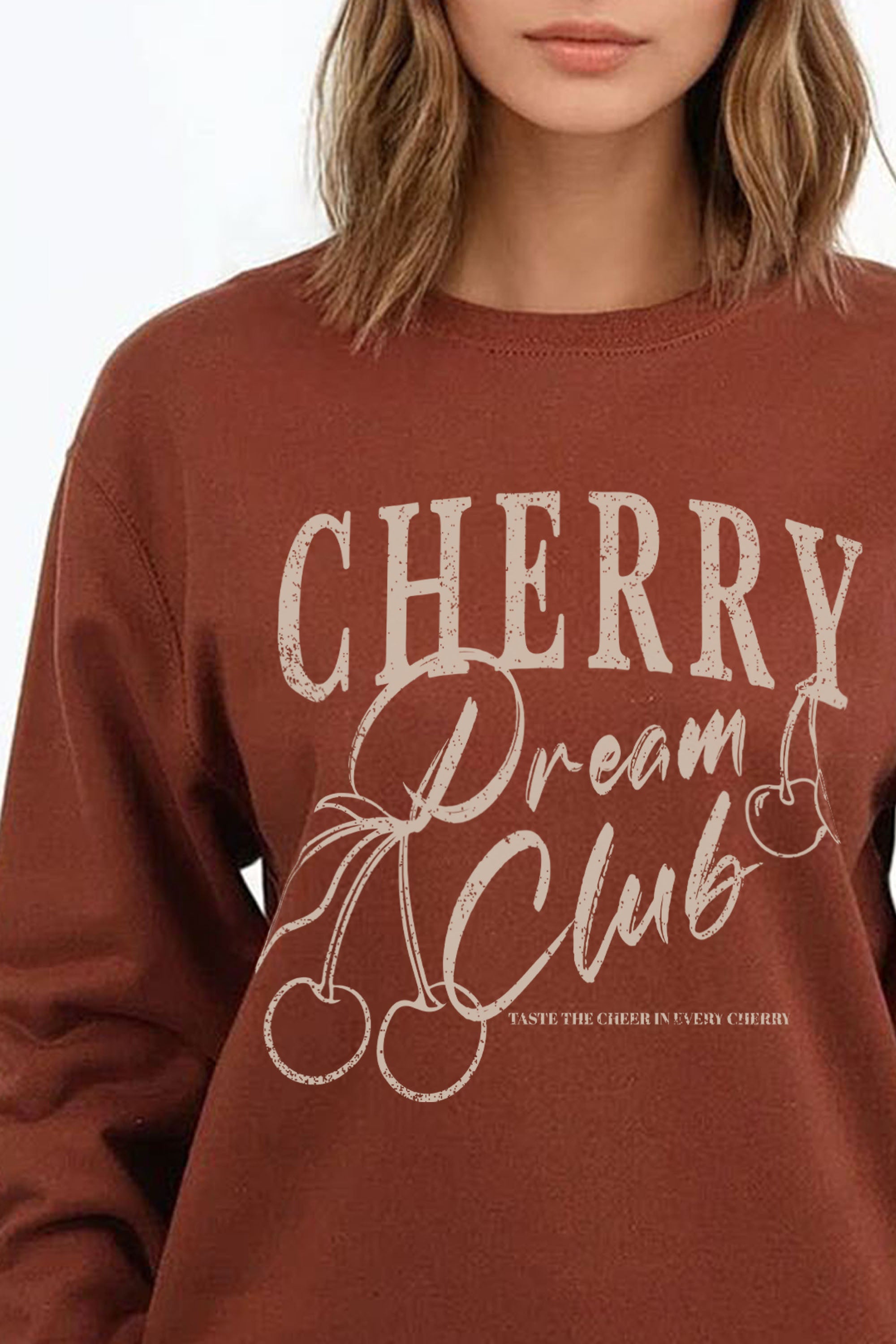 Cherry Dream Club Printed Sweatshirt