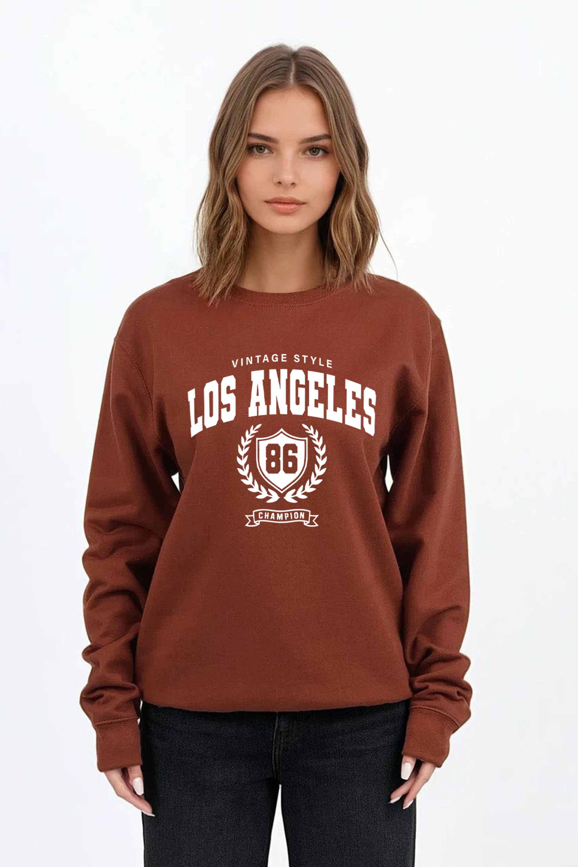 Vintage Style Los Angeles Printed Sweatshirt