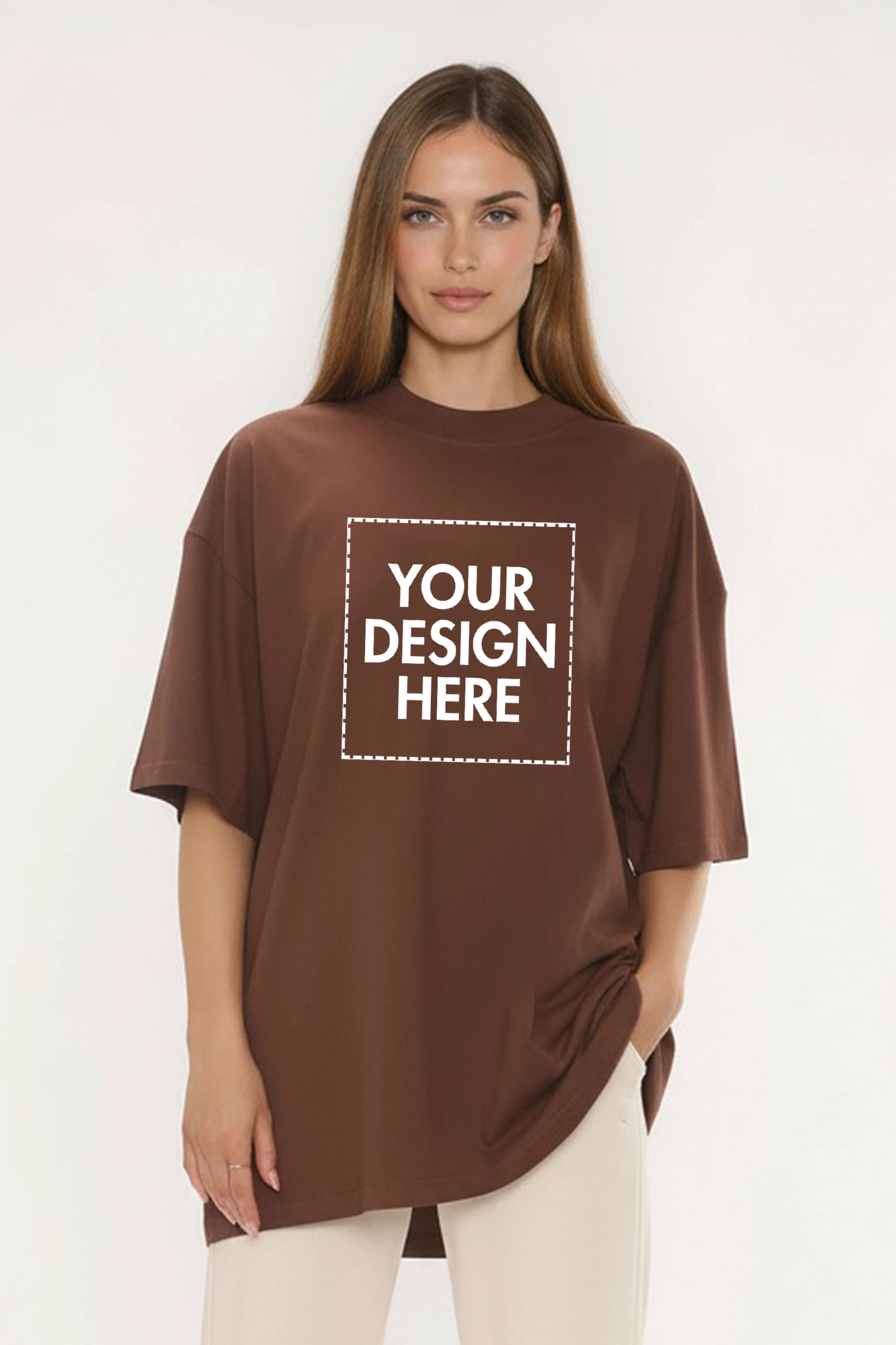 220GSM Oversized Custom Printed T-Shirt