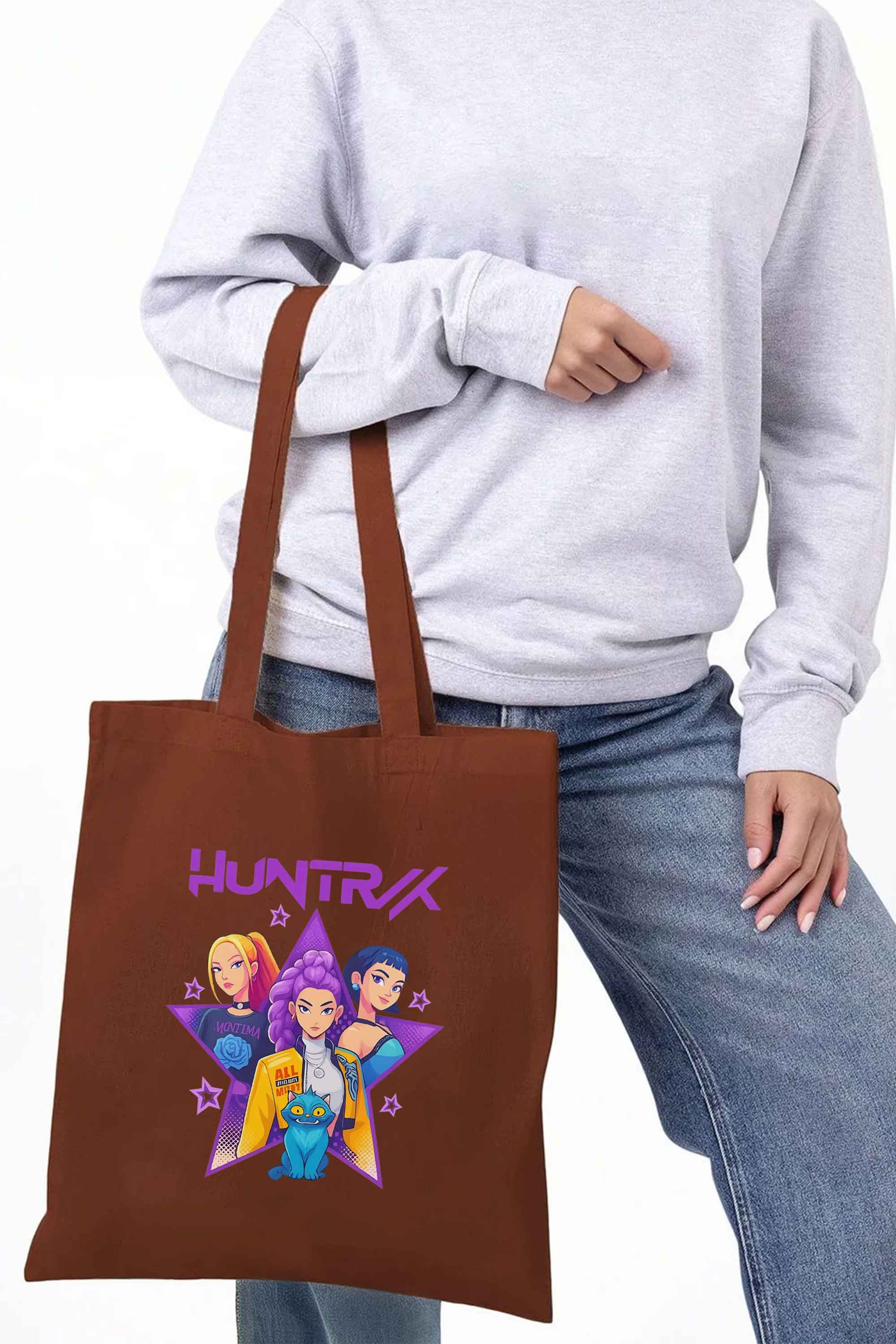 K-Pop Star Squad Graphic Printed Cotton Tote Bag