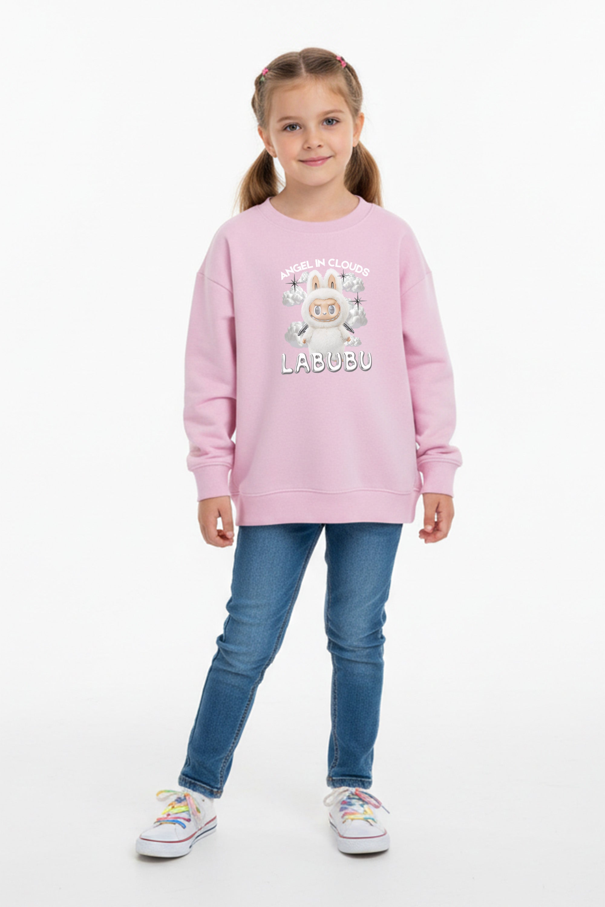 Kids Labubu Cloud Printed Sweatshirt