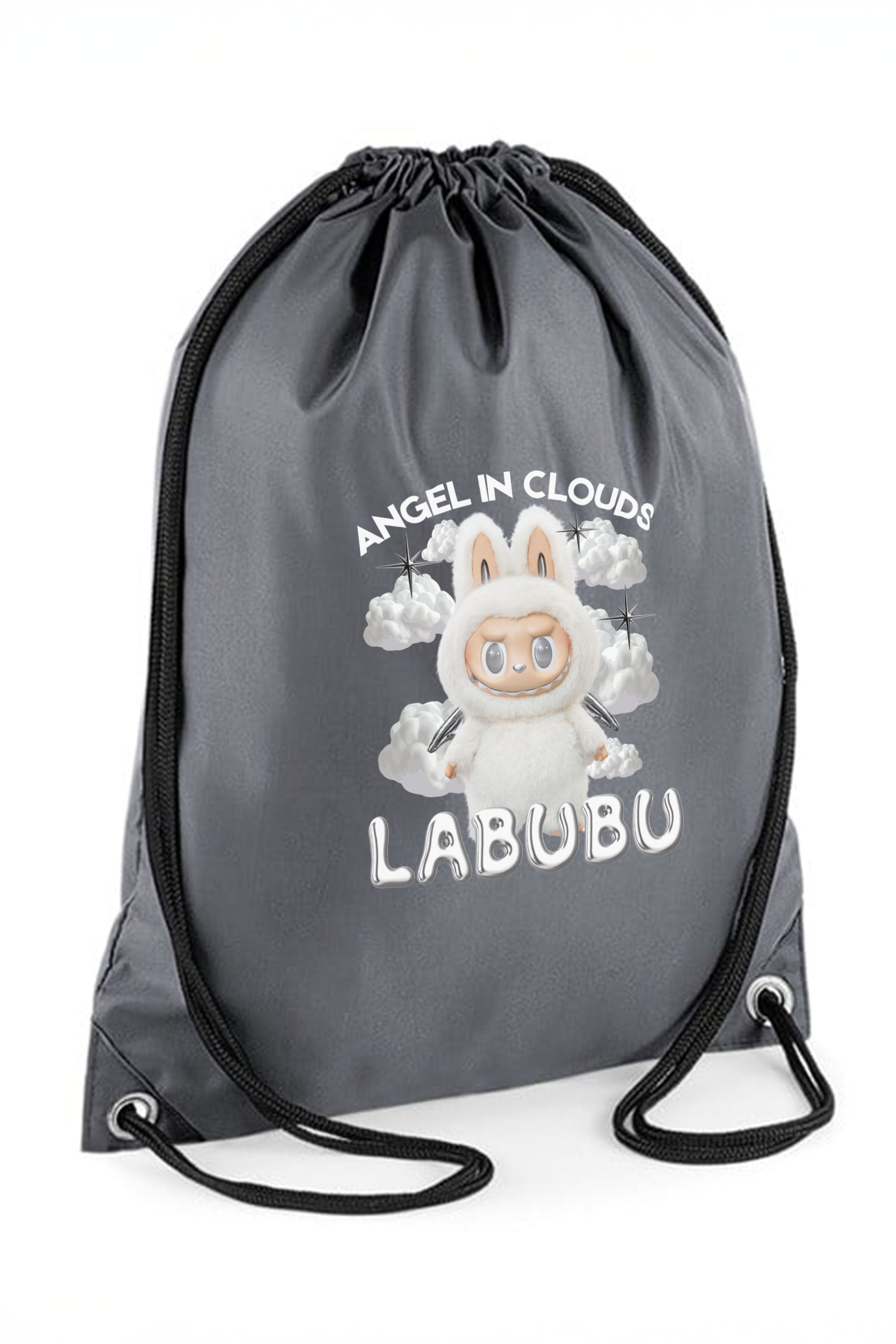 Labubu Cloud Printed Water-Resistant Pe/Kit Bag