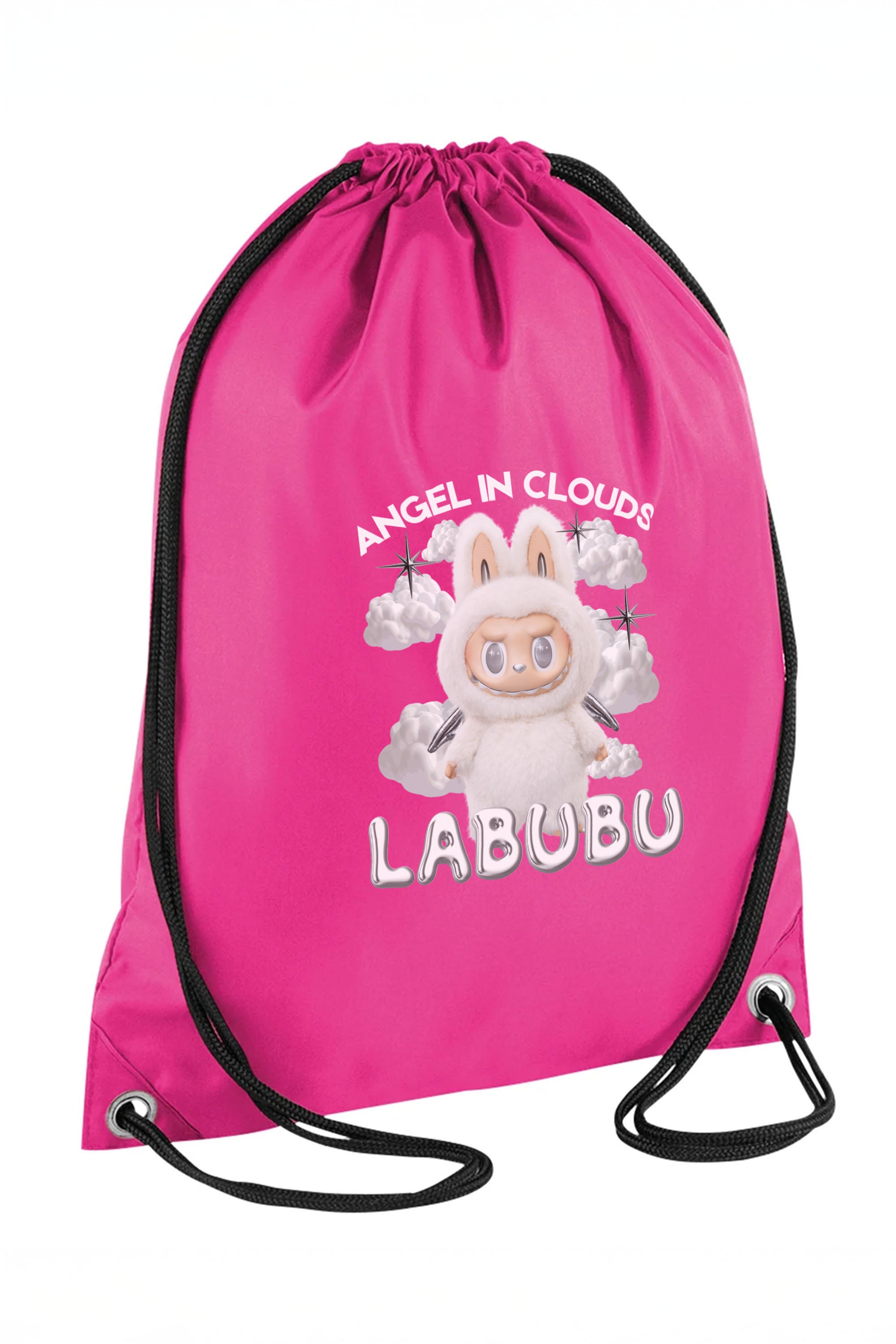 Labubu Cloud Printed Water-Resistant Gymsac