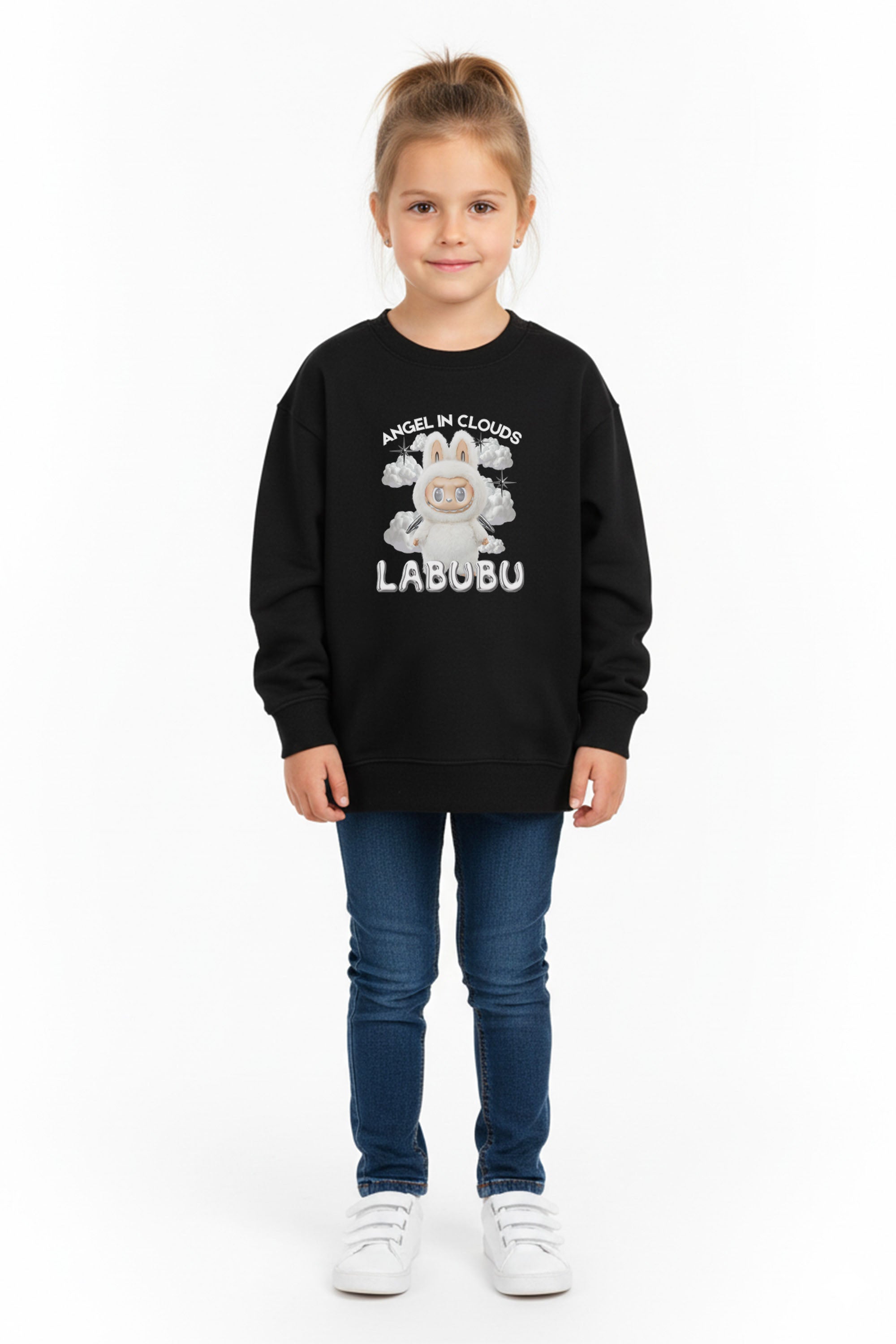 Kids Labubu Cloud Printed Sweatshirt