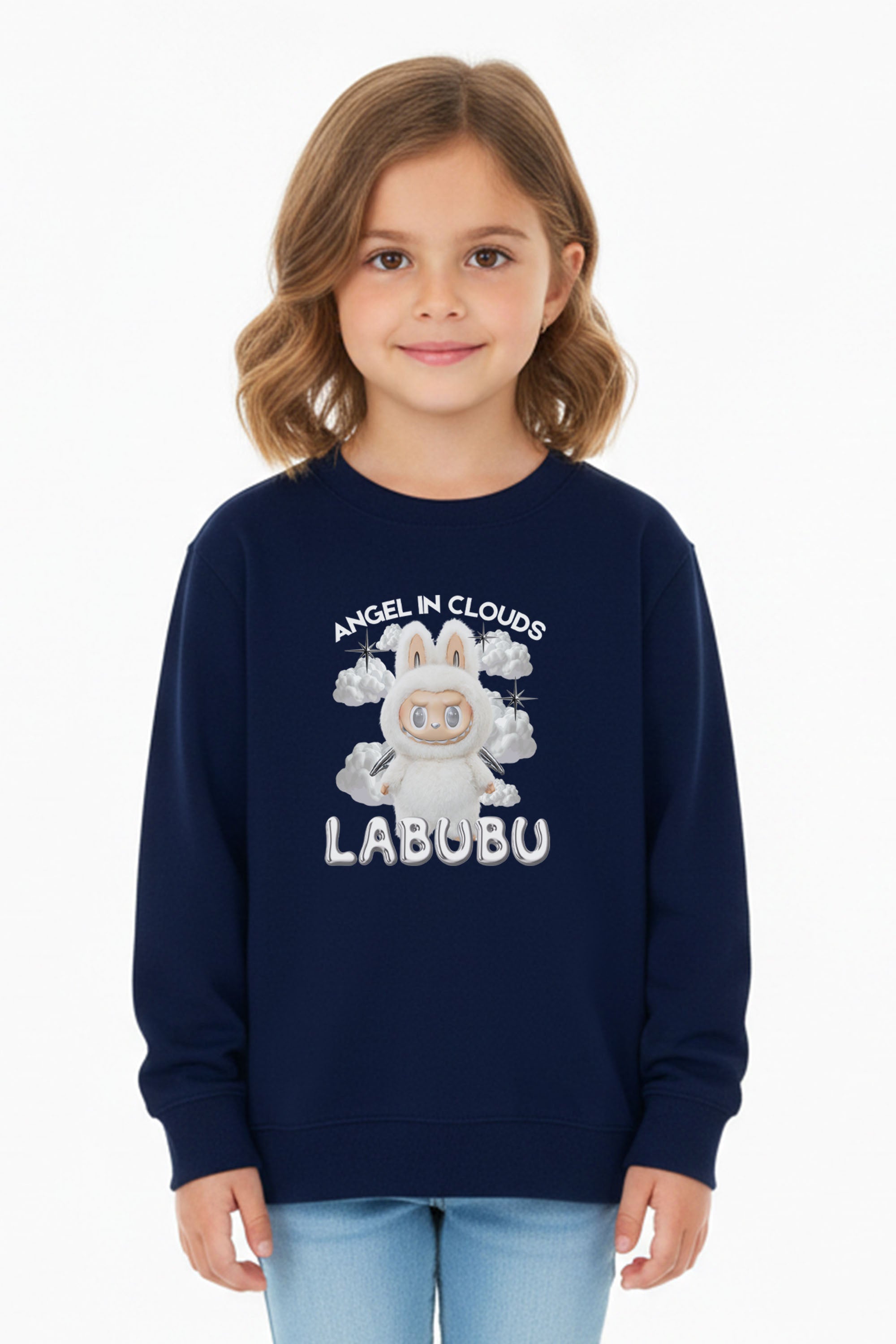 Kids Labubu Cloud Printed Sweatshirt