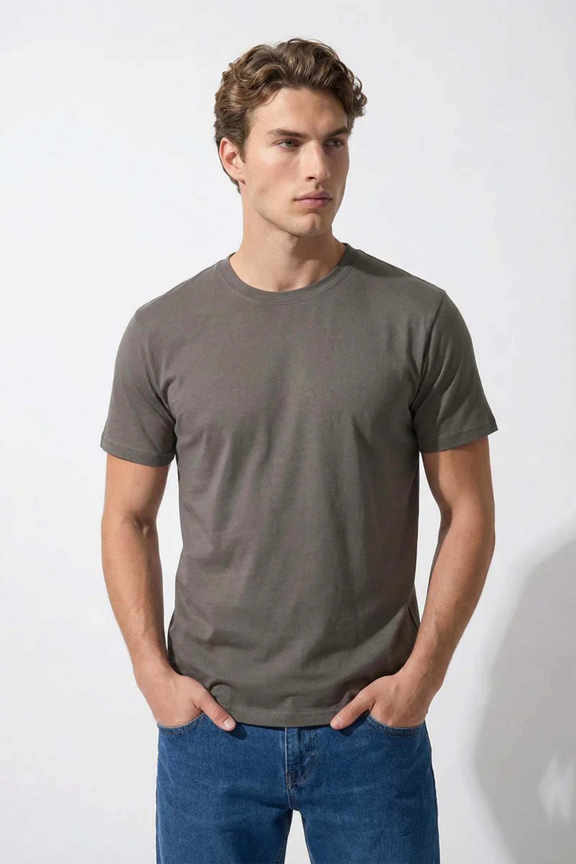 220GSM Unisex Custom Printed Organic Regular Fit T-shirt