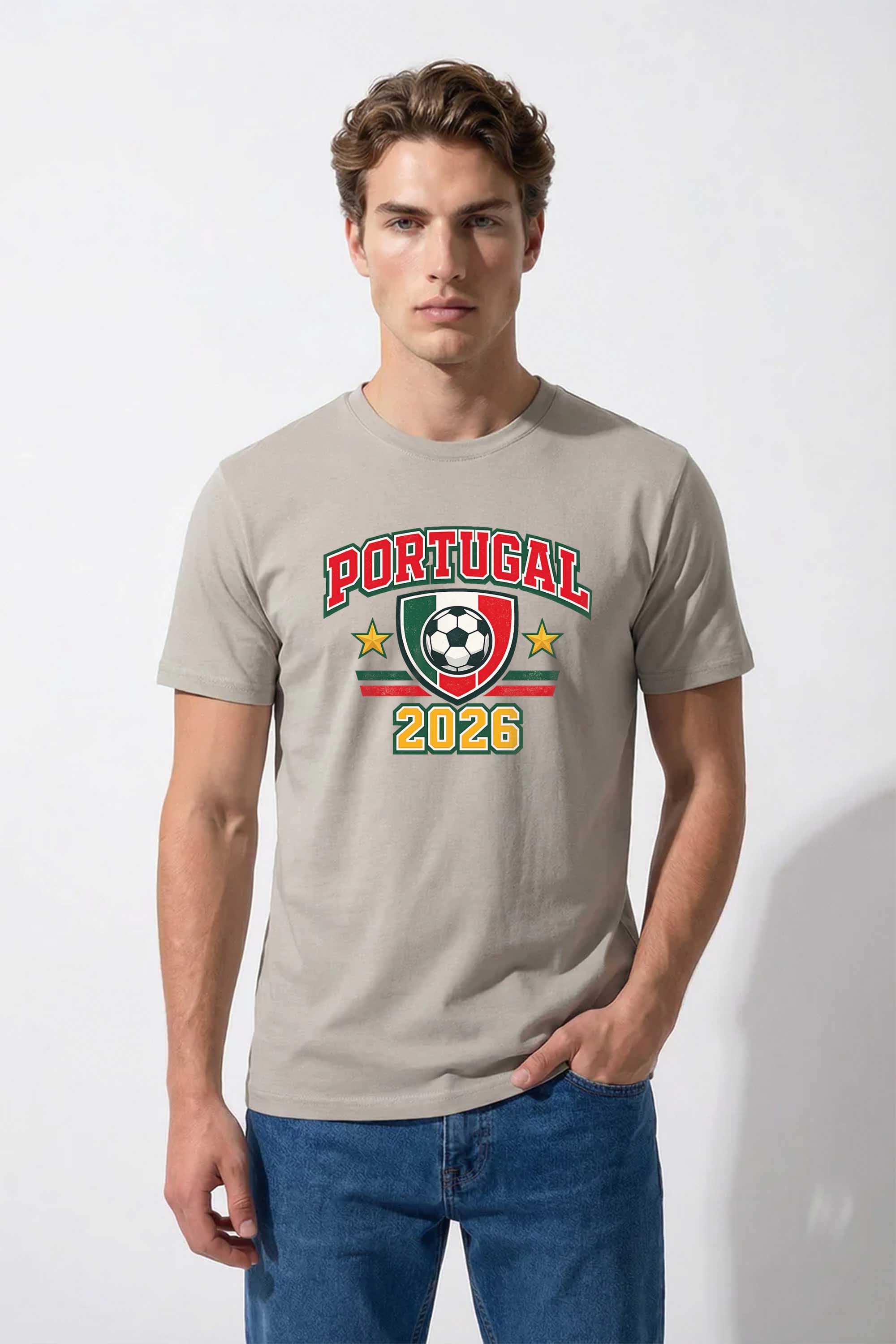220GSM Regular Fit Portugal Printed T-Shirt