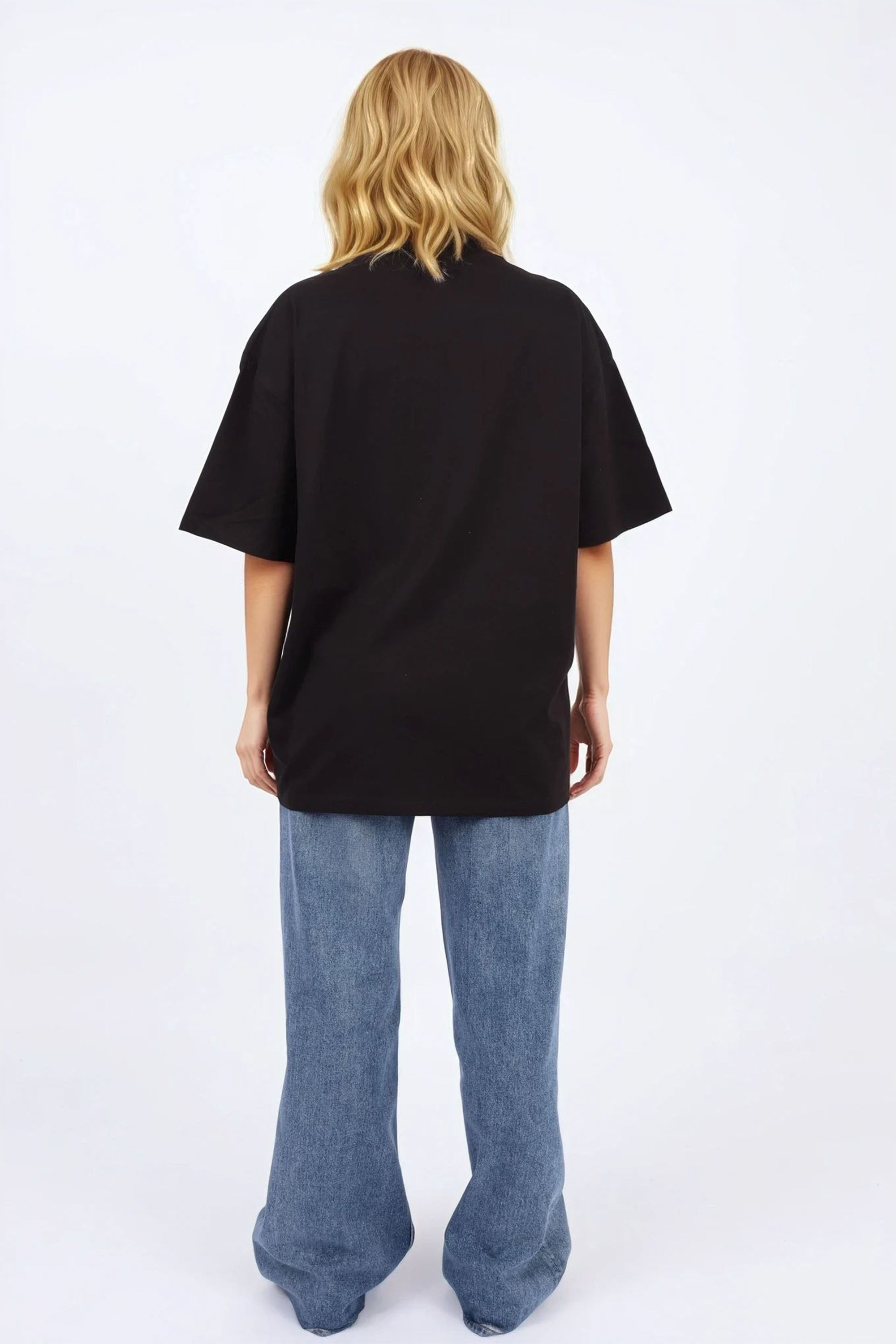 220GSM Oversized T-shirt in Coconut Print