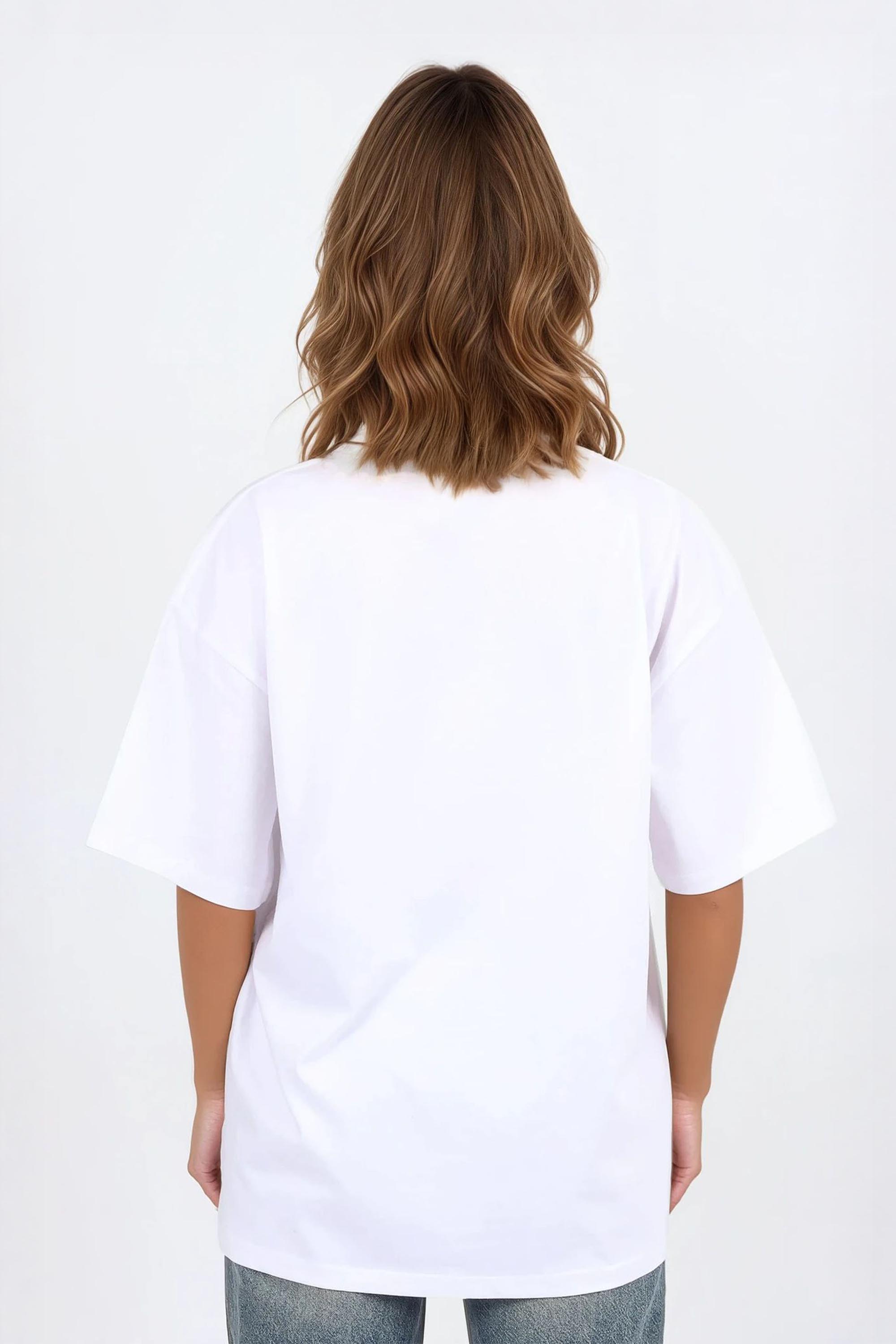 220GSM Oversized T-Shirt in Valentine XOXO Love Print