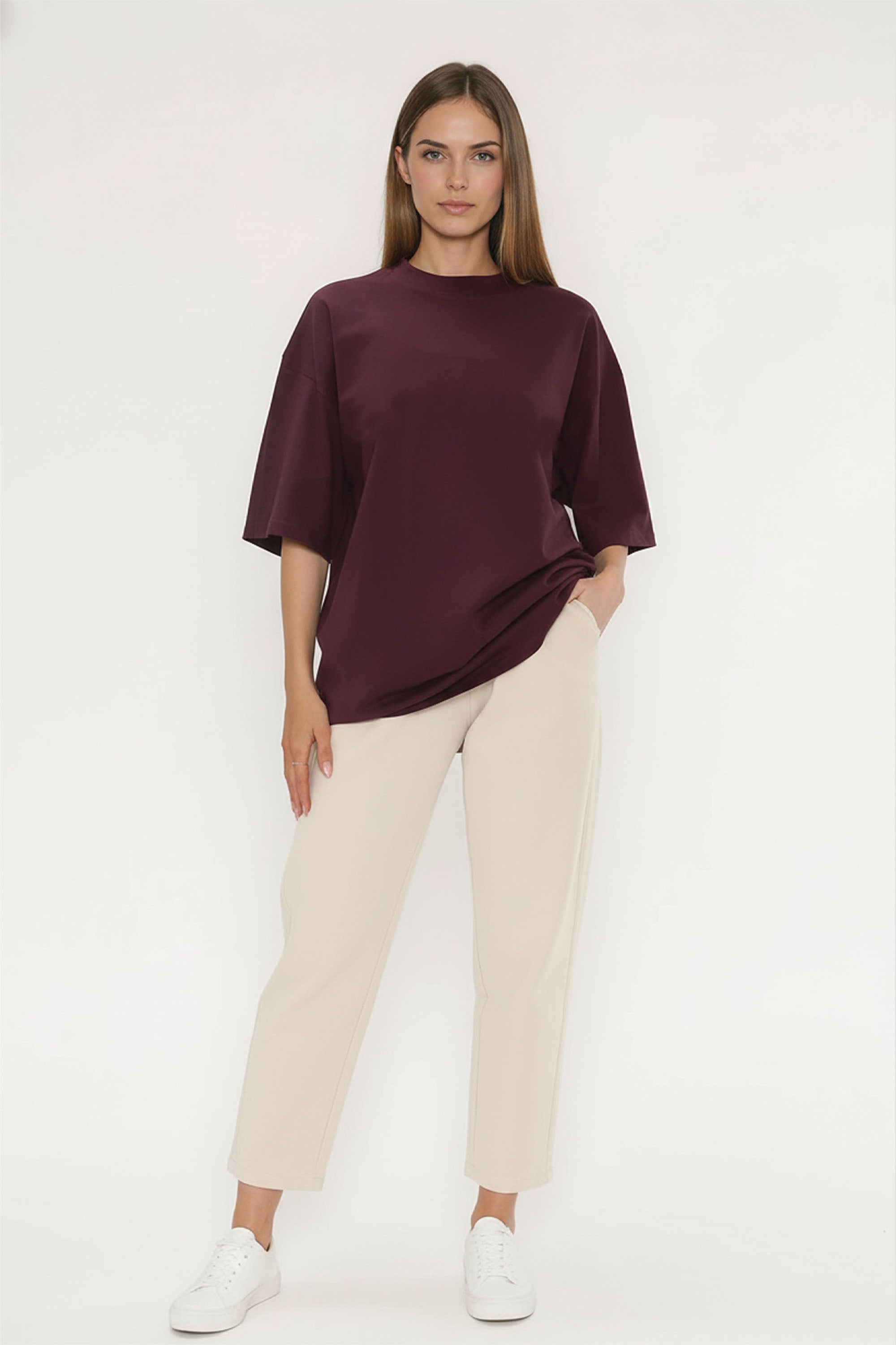 220GSM Unisex Oversized Plain T-Shirts