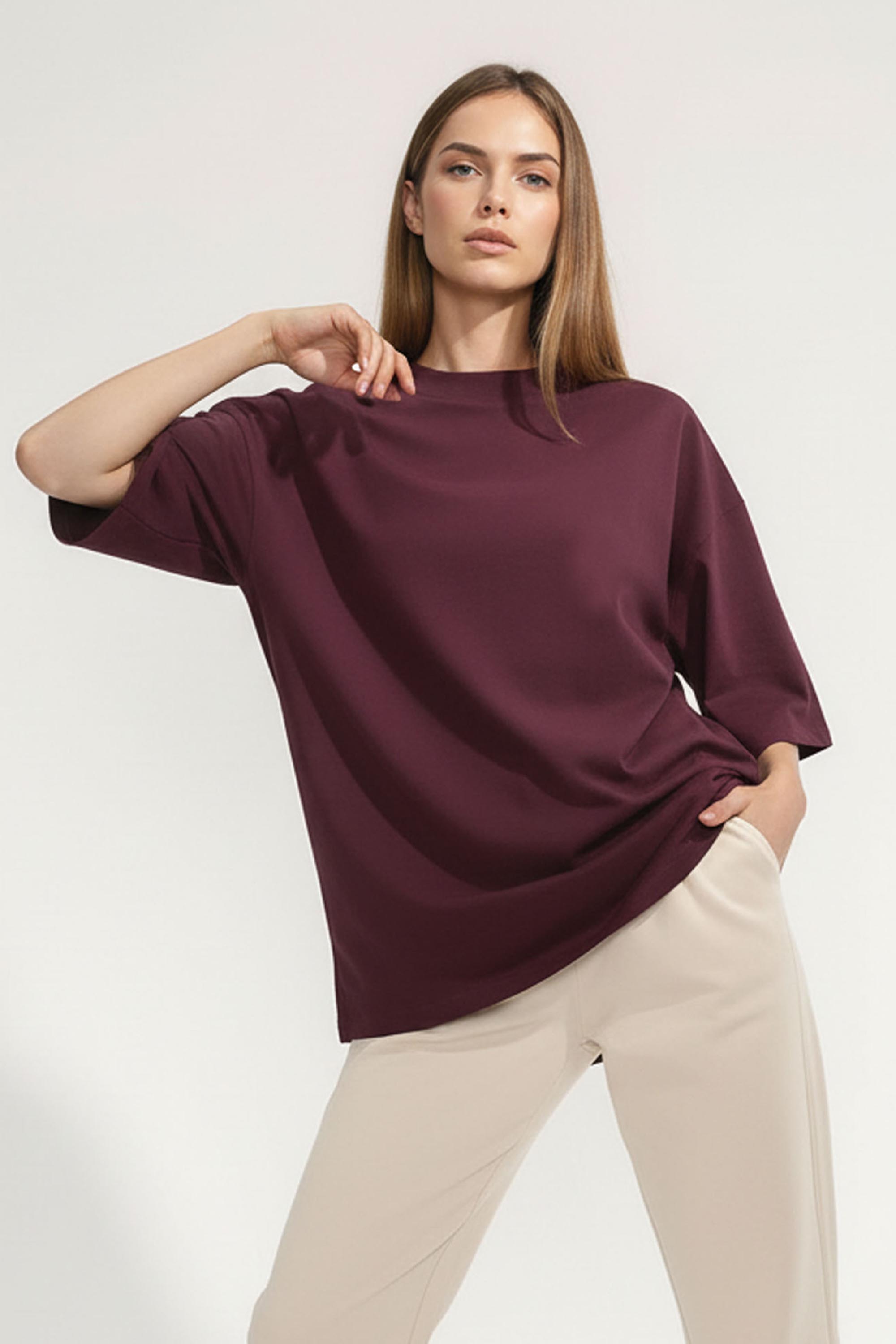 220GSM Unisex Oversized Plain T-Shirts