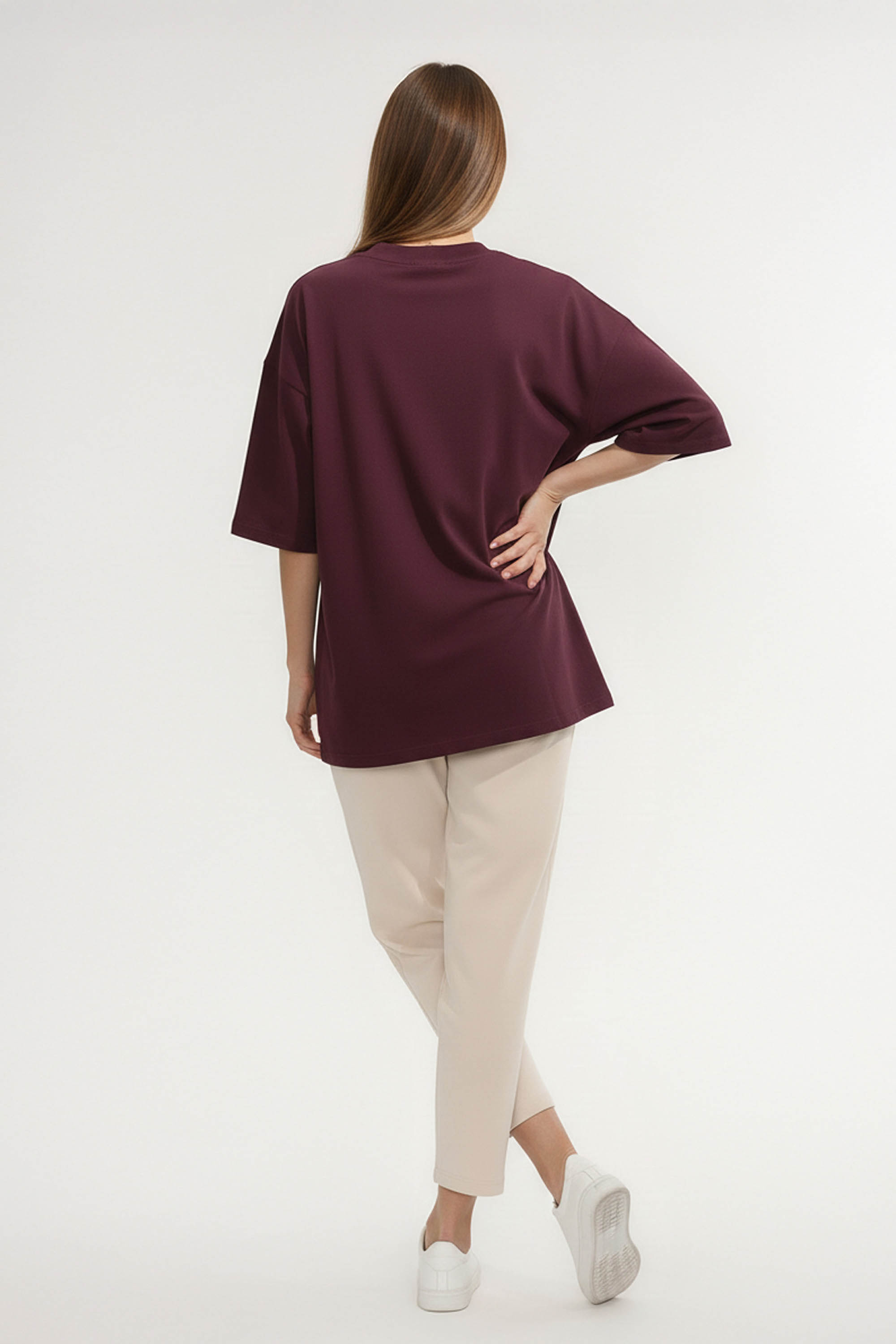 220GSM Oversized T-Shirt in Spoiled Lace Heart Print