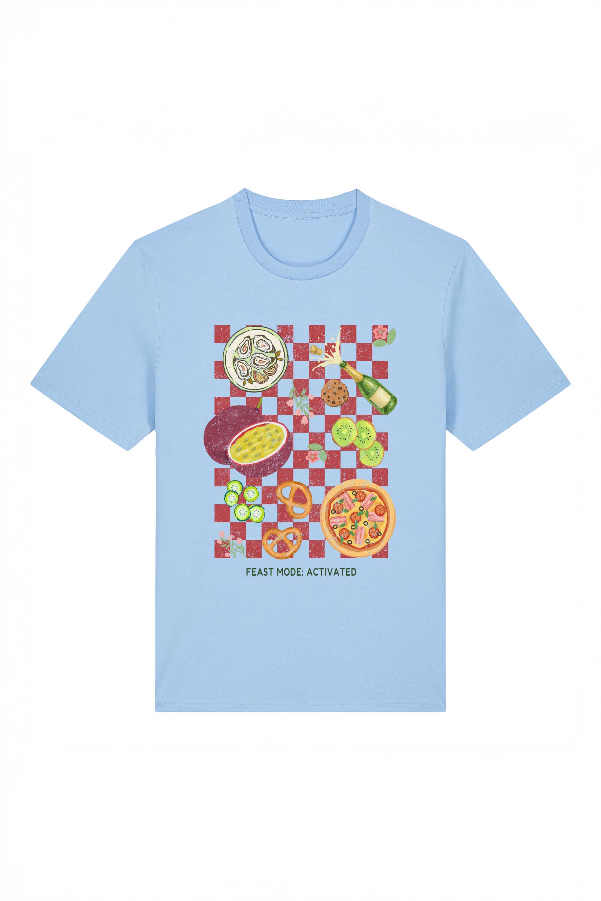 180 GSM Unisex Organic Feast Mood Activated Printed T-Shirt