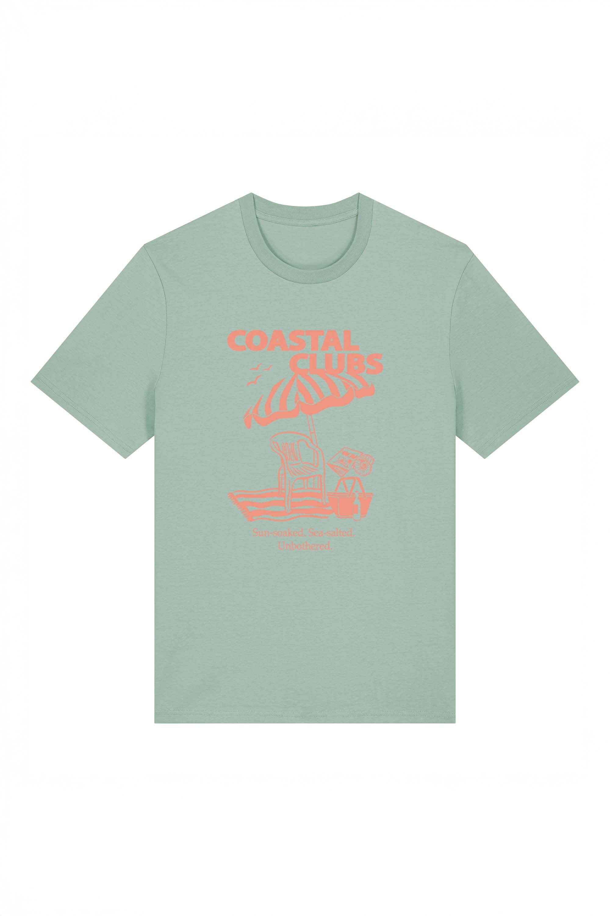 180 GSM Unisex Organic Coastal Club Printed T-shirt