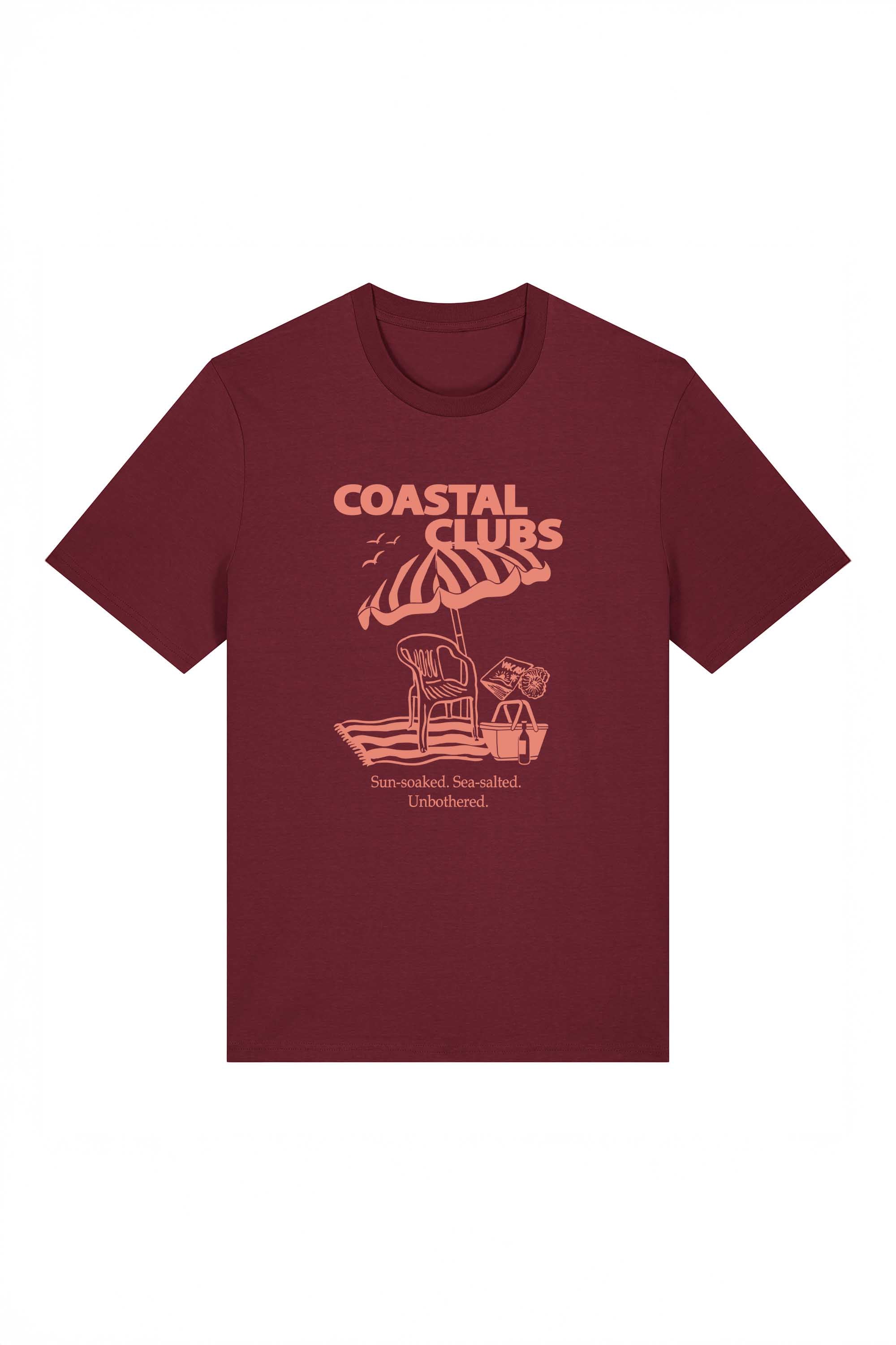 180 GSM Unisex Organic Coastal Club Printed T-shirt
