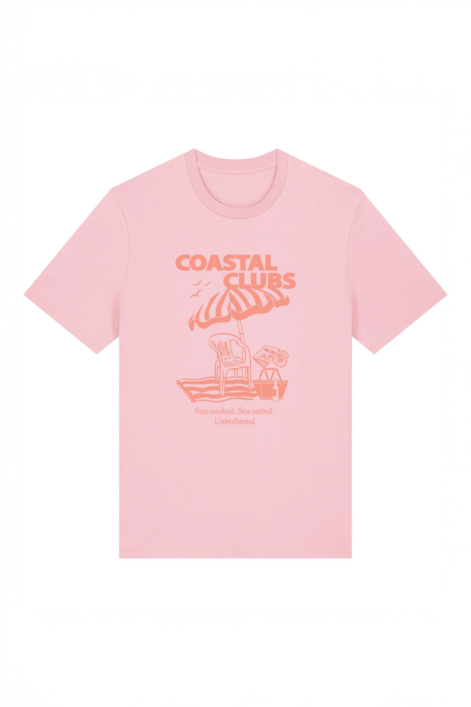 180 GSM Unisex Organic Coastal Club Printed T-shirt