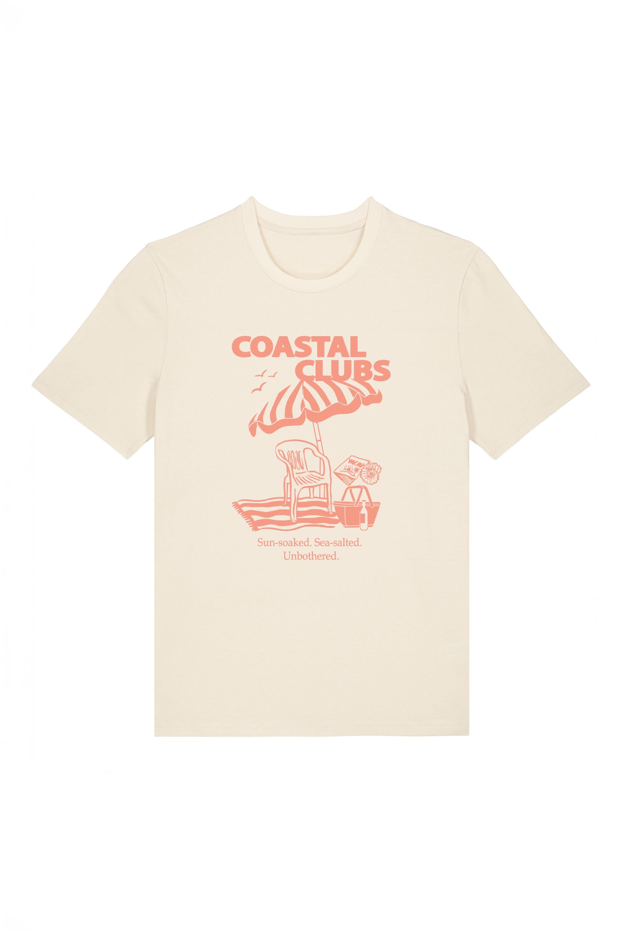 180 GSM Unisex Organic Coastal Club Printed T-shirt