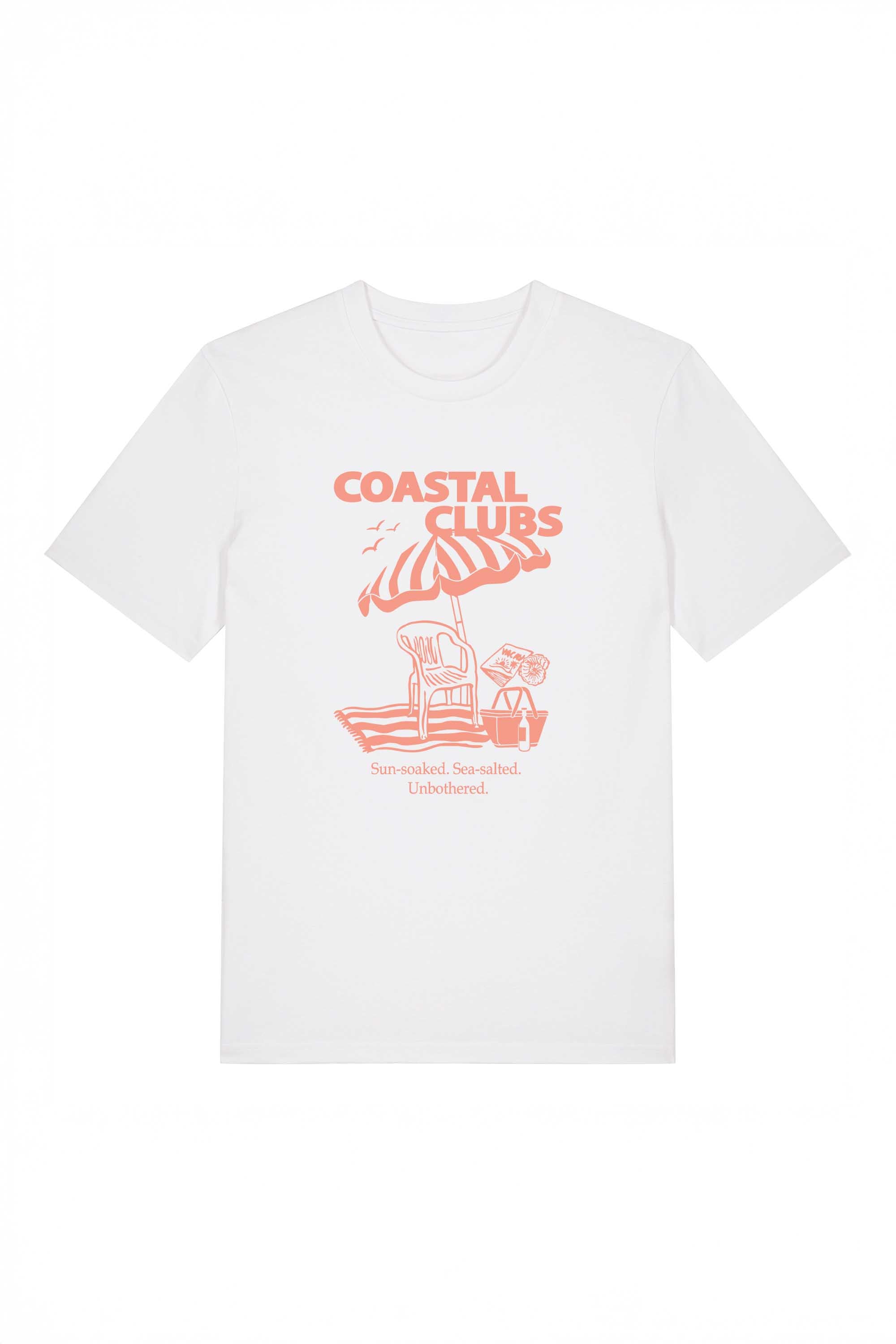180 GSM Unisex Organic Coastal Club Printed T-shirt
