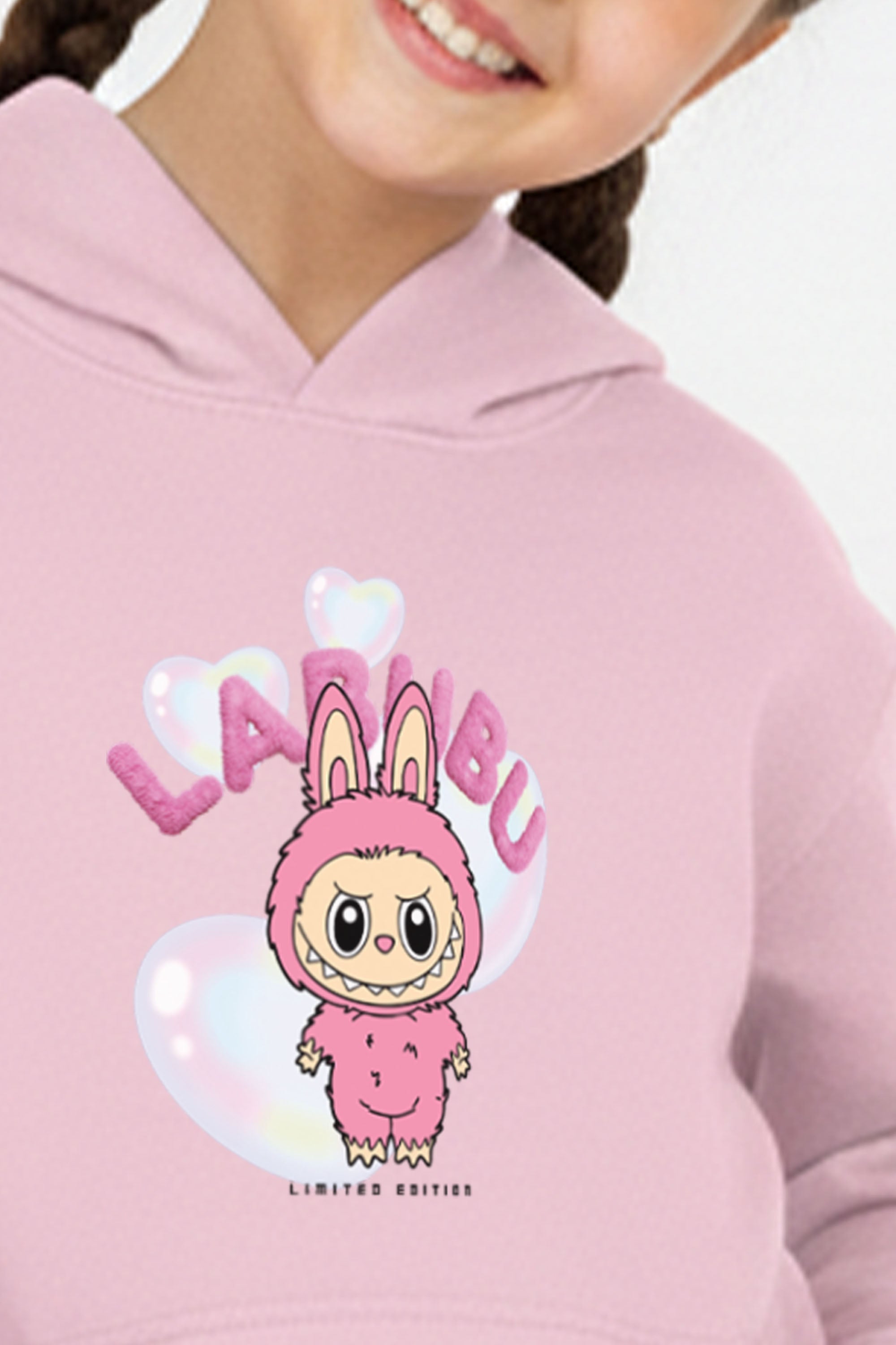Kids Cute Labubu Printed Hoodie