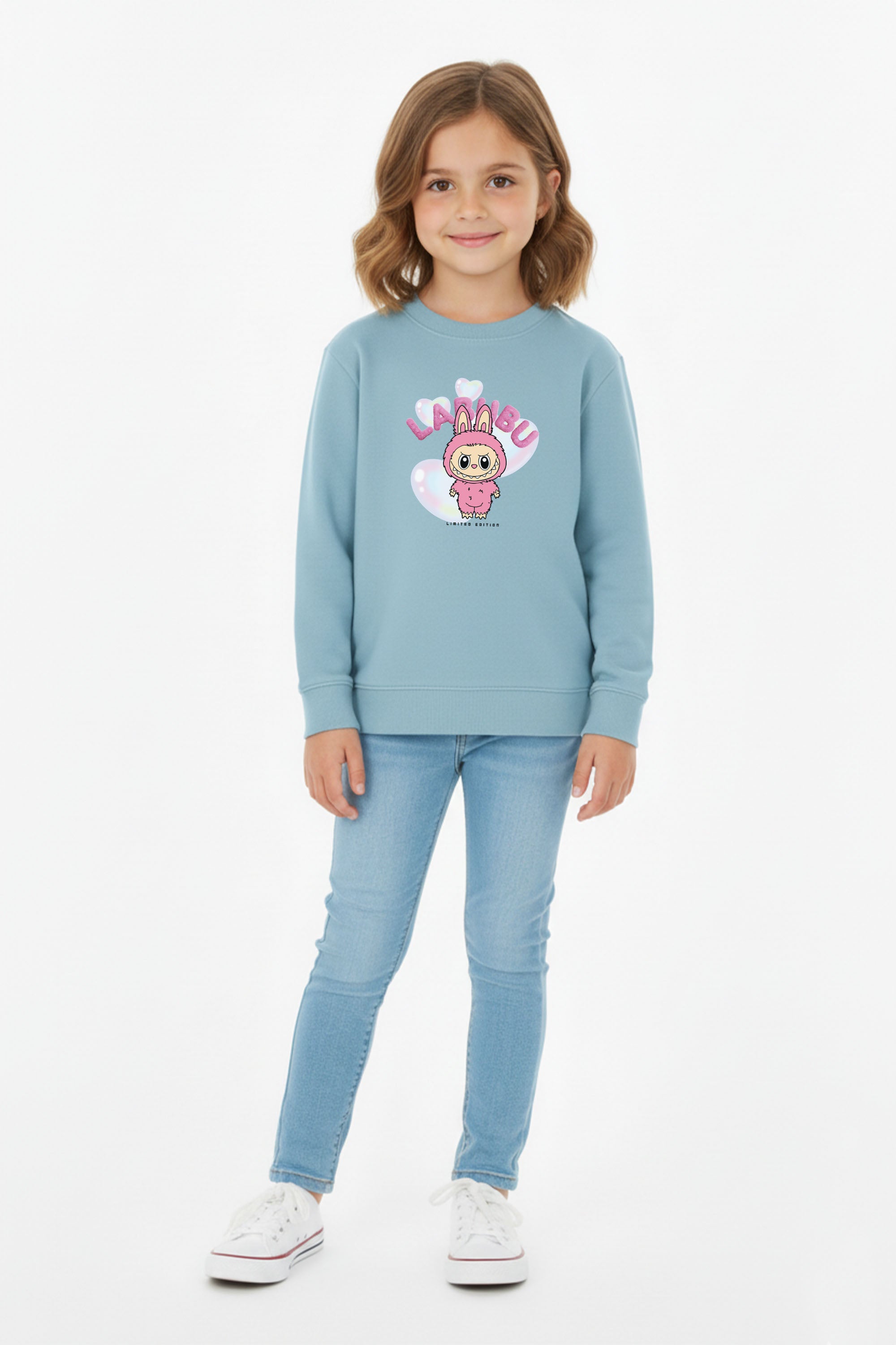 Kids Cute Labubu Printed Sweatshirt
