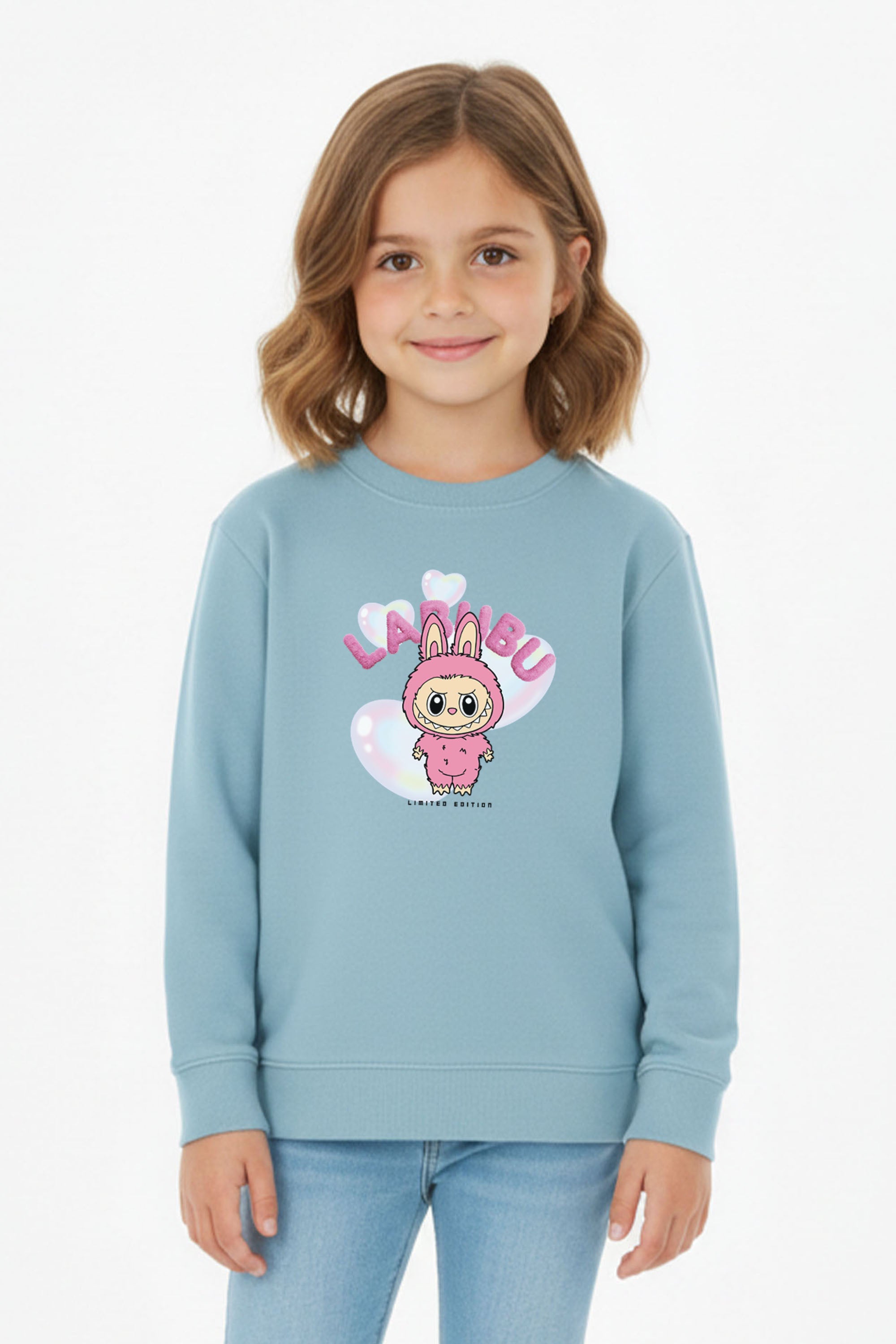 Kids Cute Labubu Printed Sweatshirt
