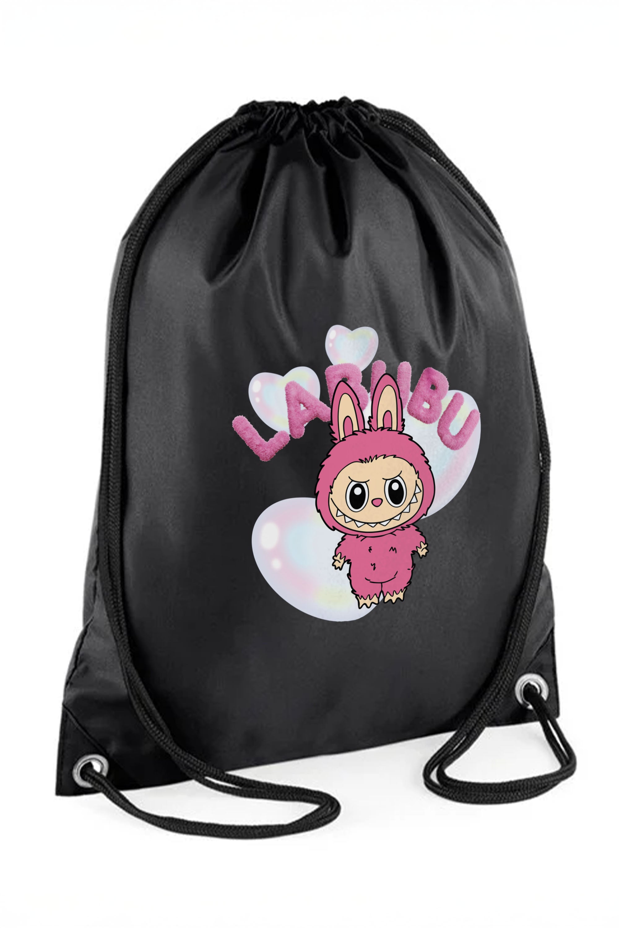 Cute Labubu Printed Water-Resistant Gymsac