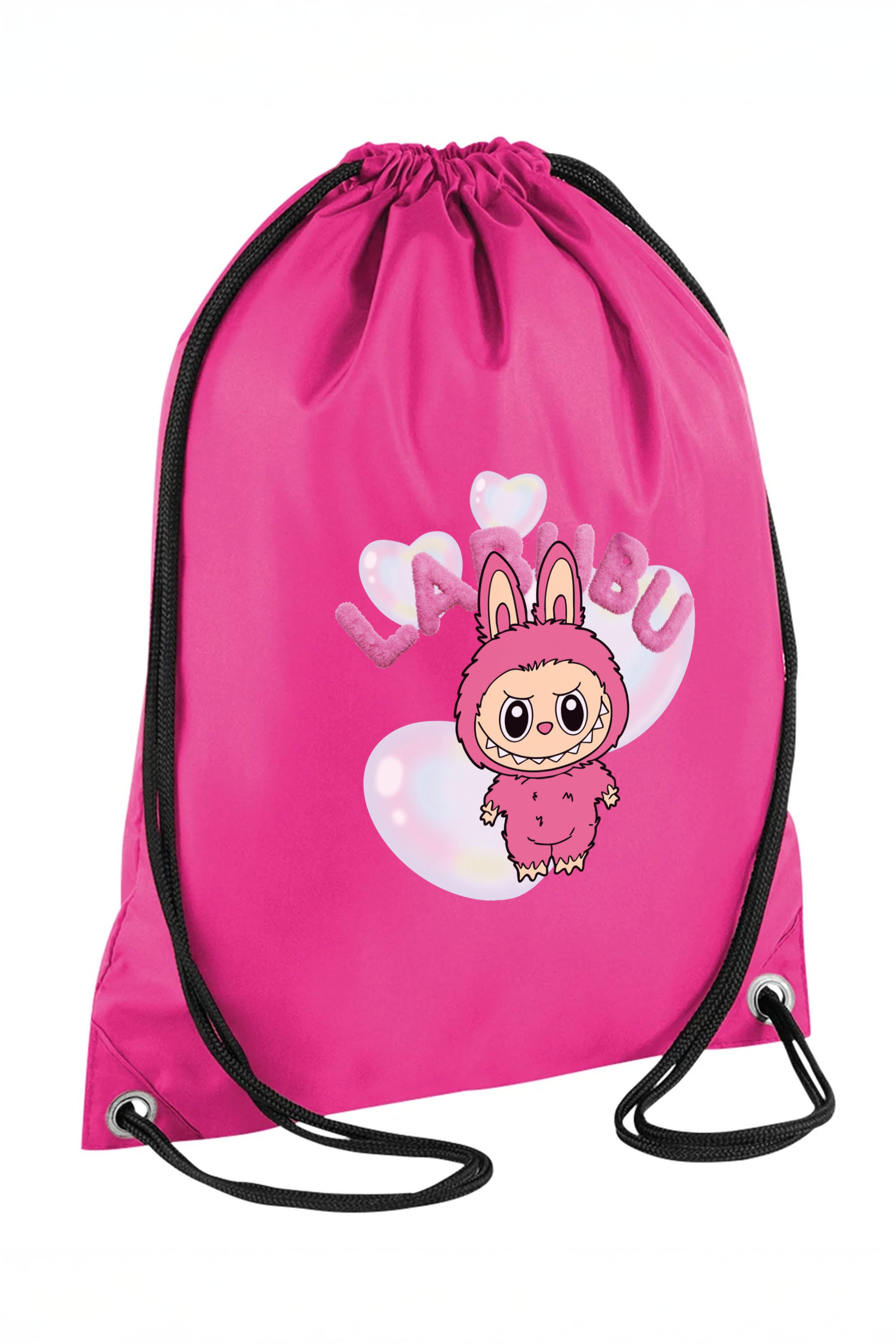 Cute Labubu Printed Water-Resistant Gymsac