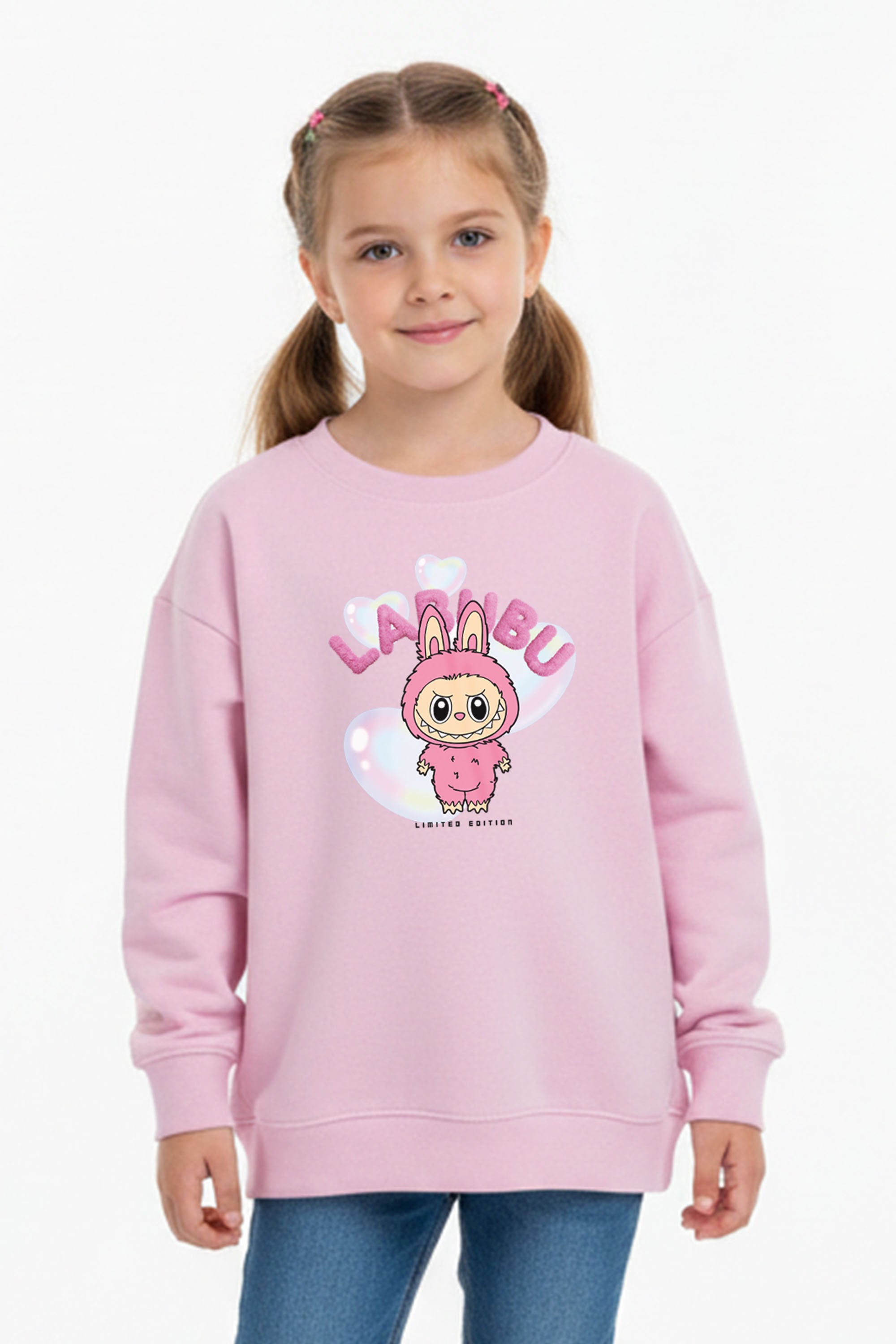 Kids Cute Labubu Printed Sweatshirt