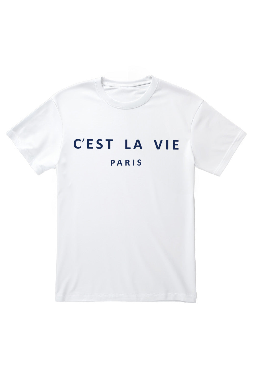 C'est La Vie Paris Slogan T-Shirt In White (Custom Pack)