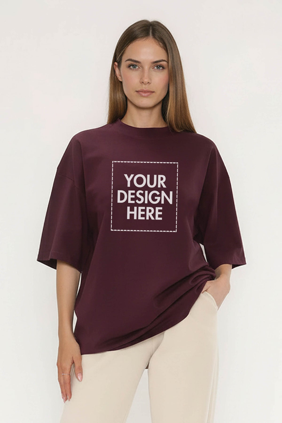 220GSM Core Oversized Custom Printed T-Shirt