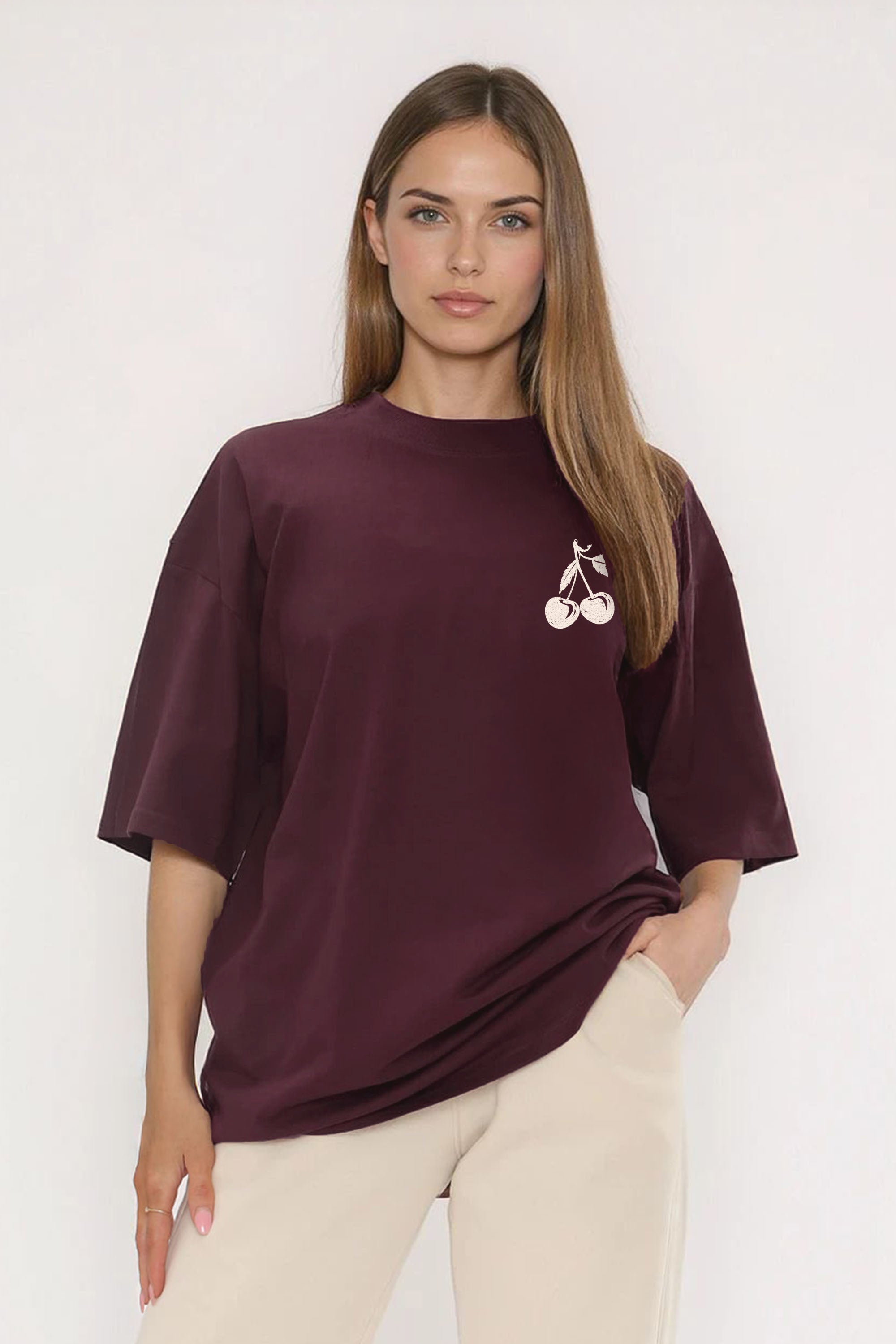 220GSM Oversize T-Shirt In Boundless Taste Print