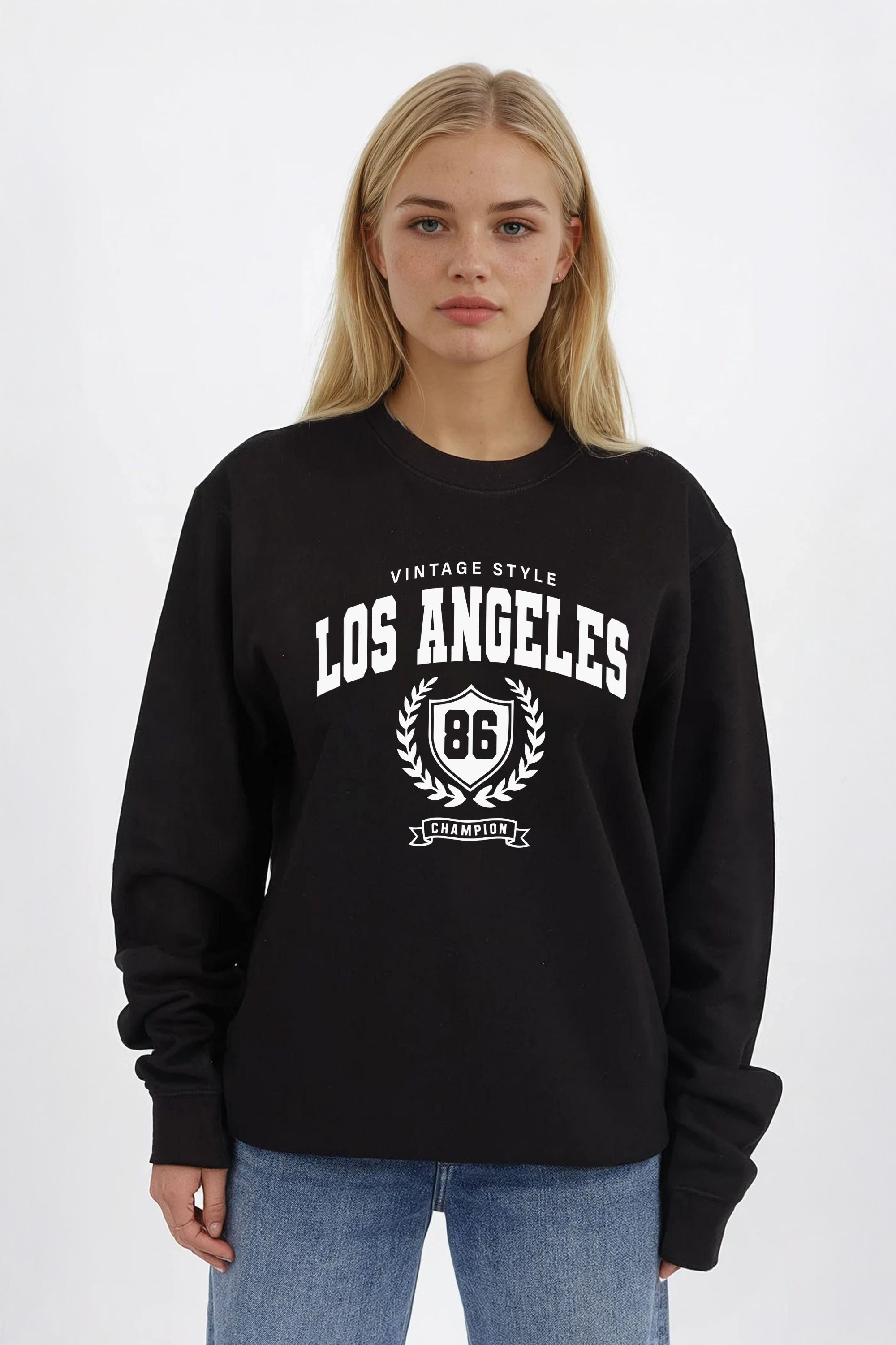 Vintage Style Los Angeles Printed Sweatshirt