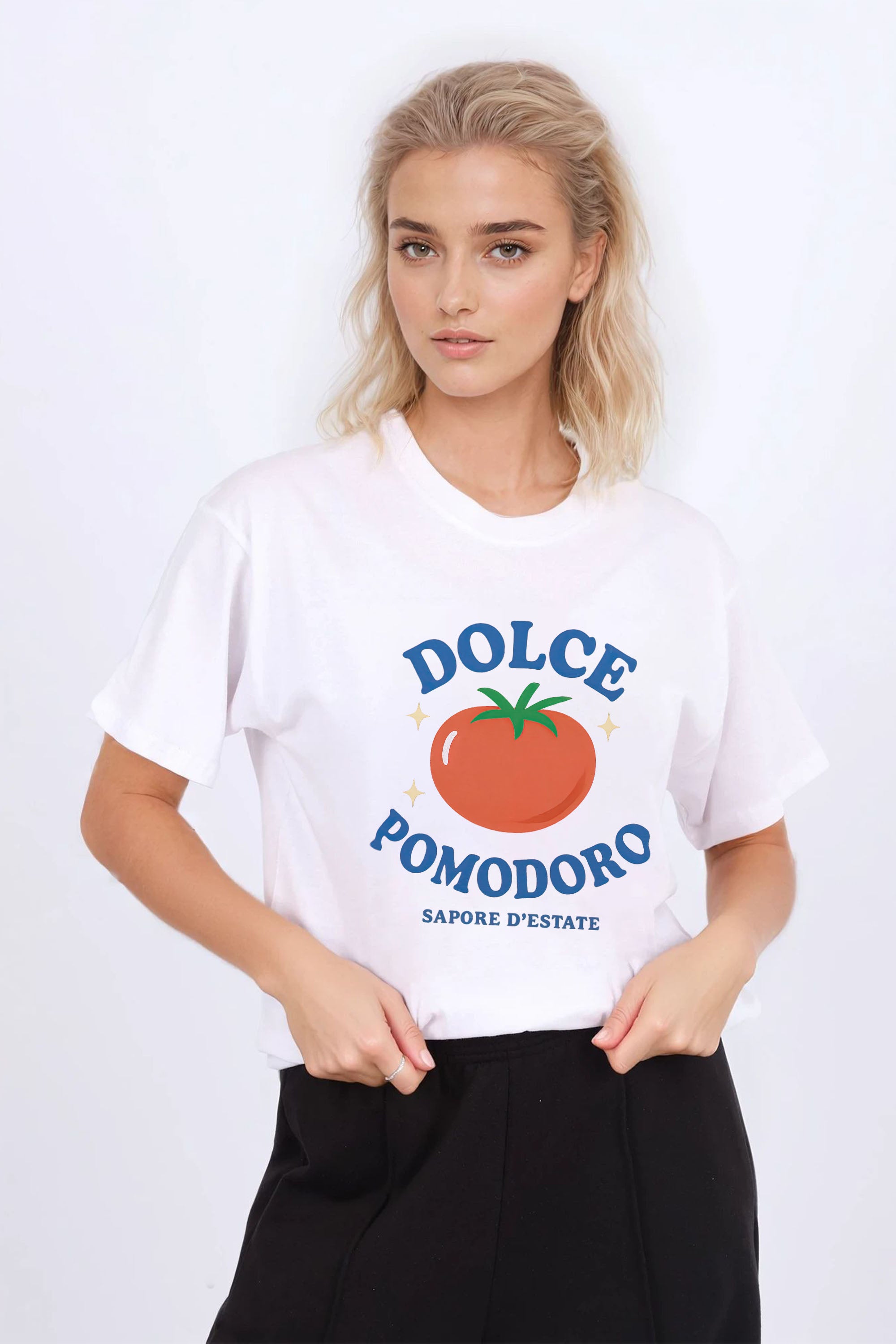 Regular Fit T-shirt in Dolce Pomodoro Print