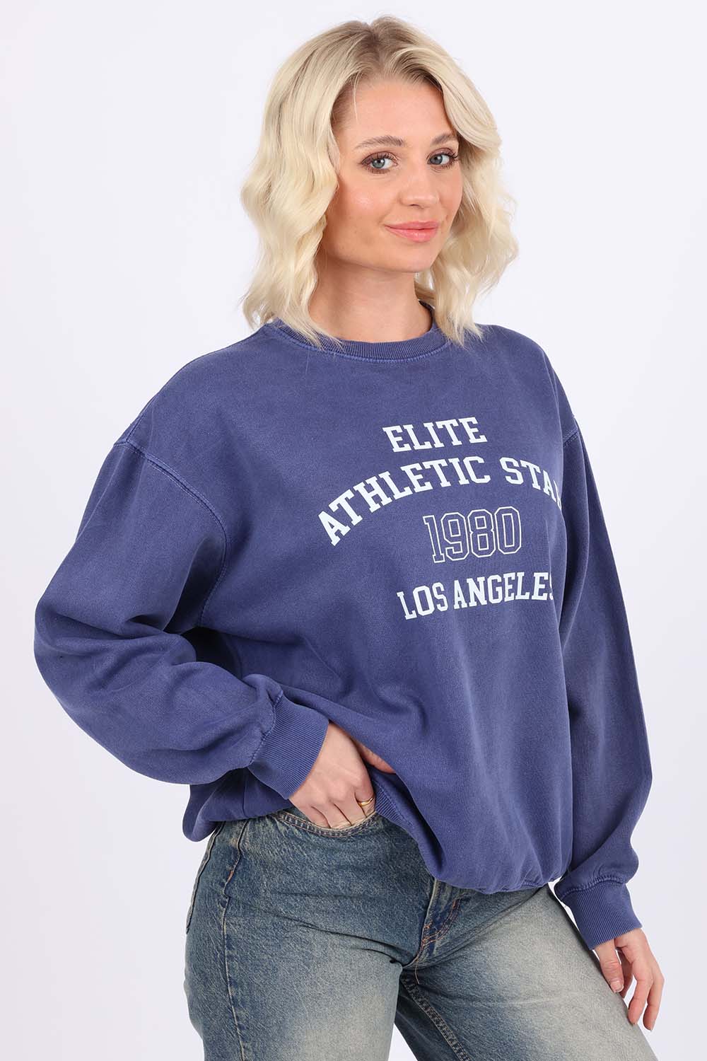 Overdye Sweatshirt In Elite Athletic Star Print