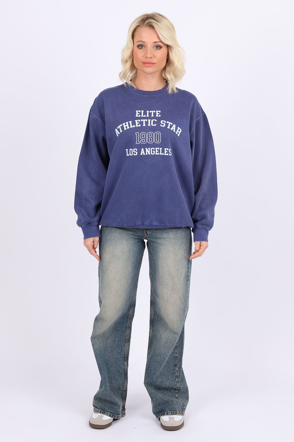 Overdye Sweatshirt In Elite Athletic Star Print