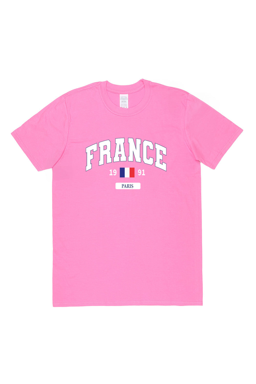 France T-Shirt in Azalea (Custom Packs)
