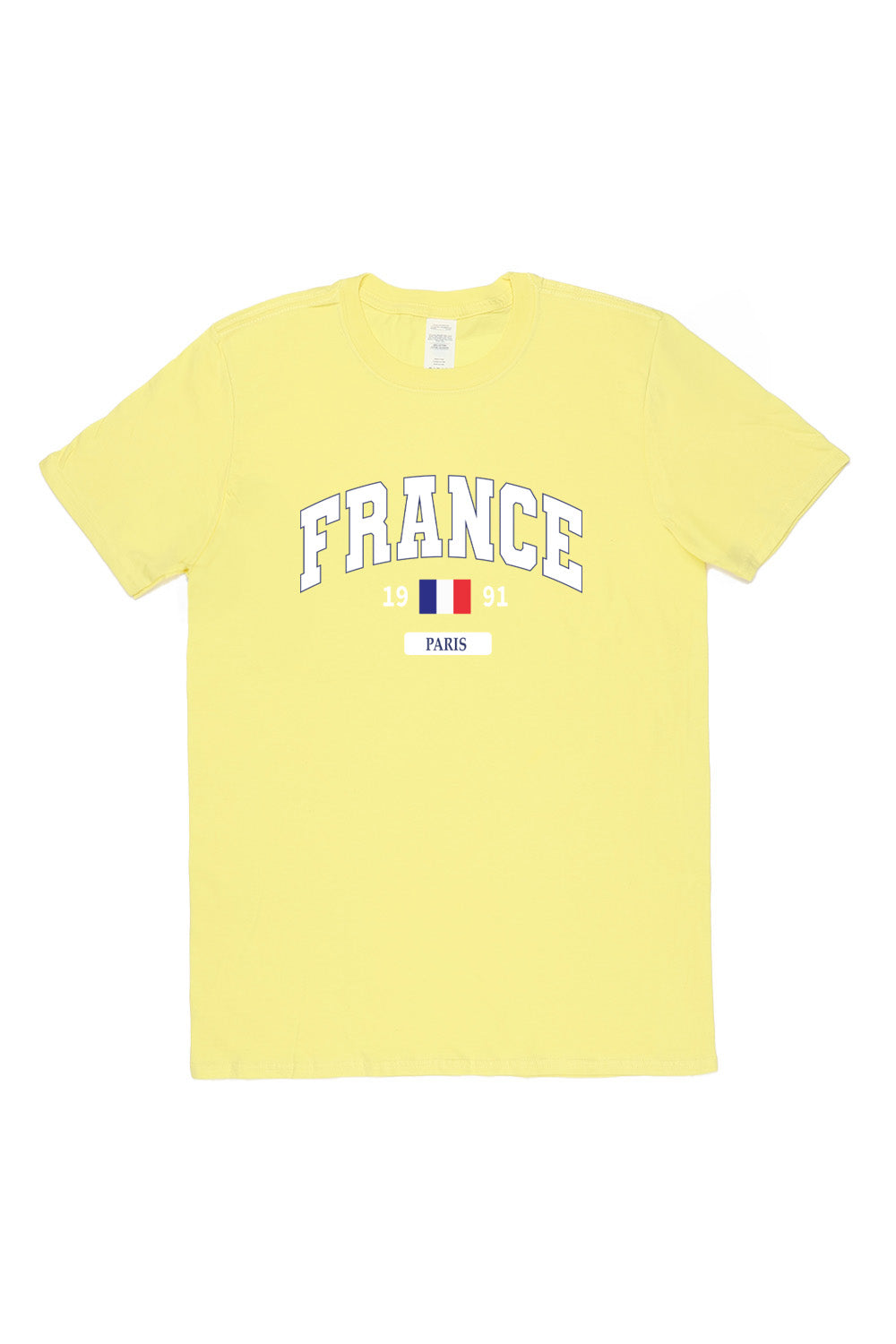 France T-Shirt in Yellow (Custom Packs)