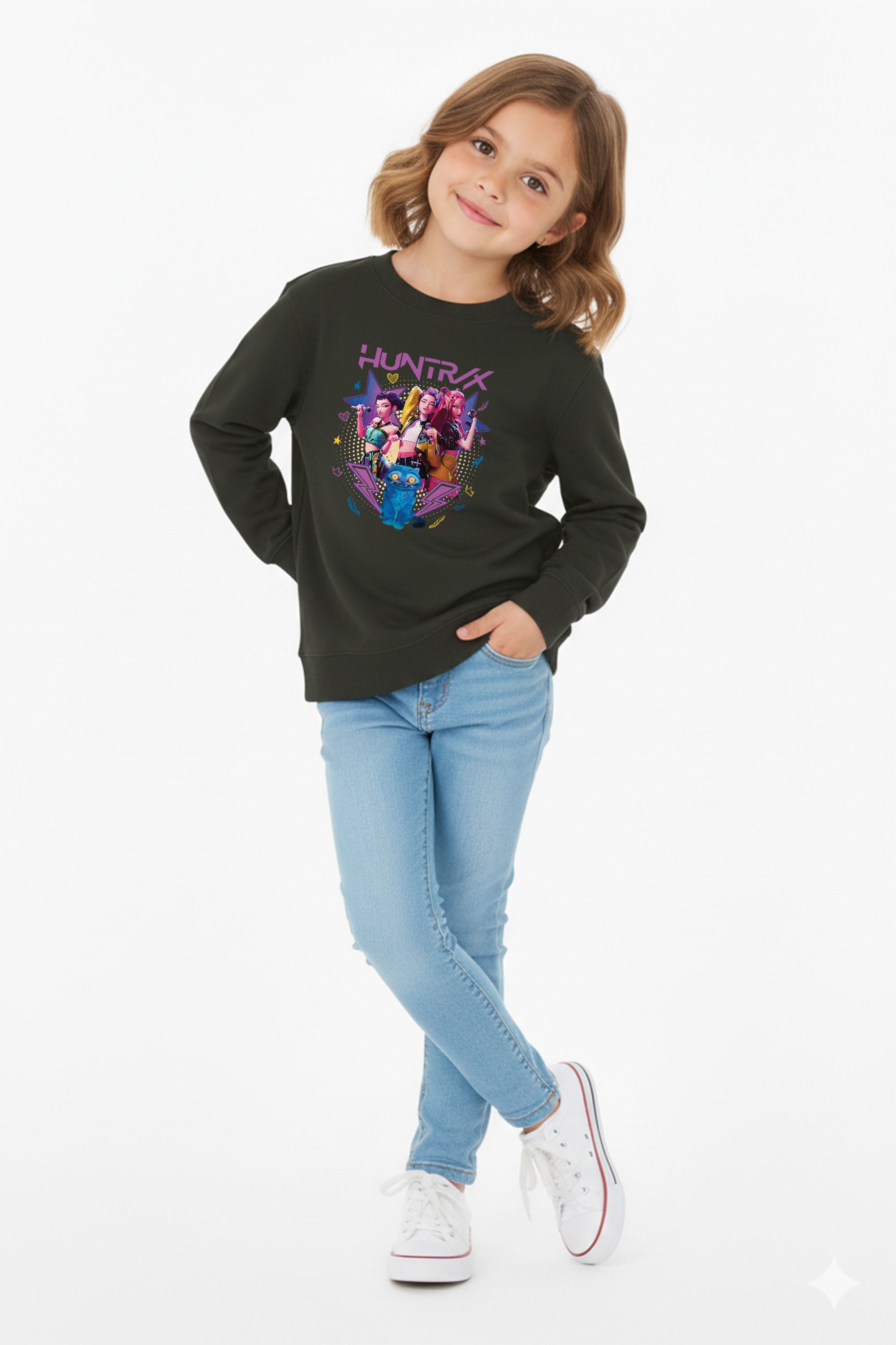 Kids Huntrix Printed Sweatshirt